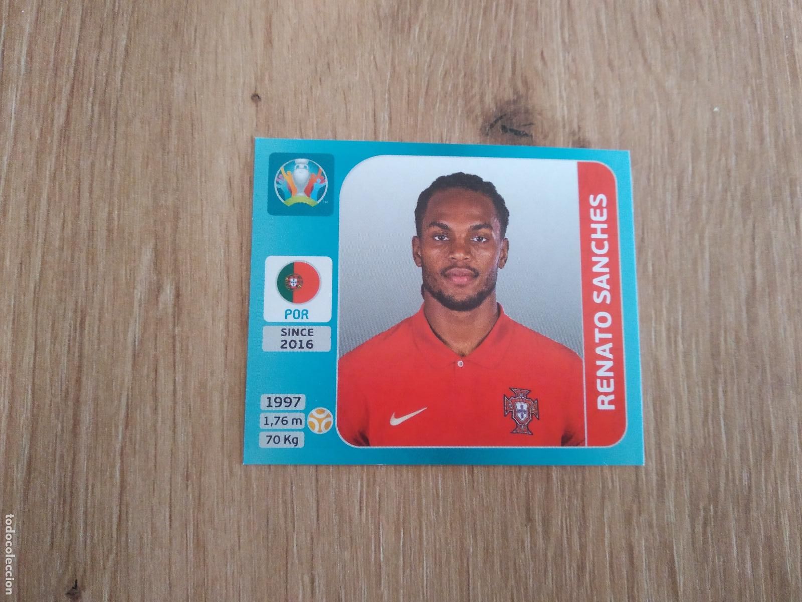 Cromos de F&uacute;tbol: 648 RENATO SANCHES PORTUGAL CROMO PANINI EURO 2020 EUROCOPA FUTBOL TOURNAMENT VERSI&Oacute;N AZUL