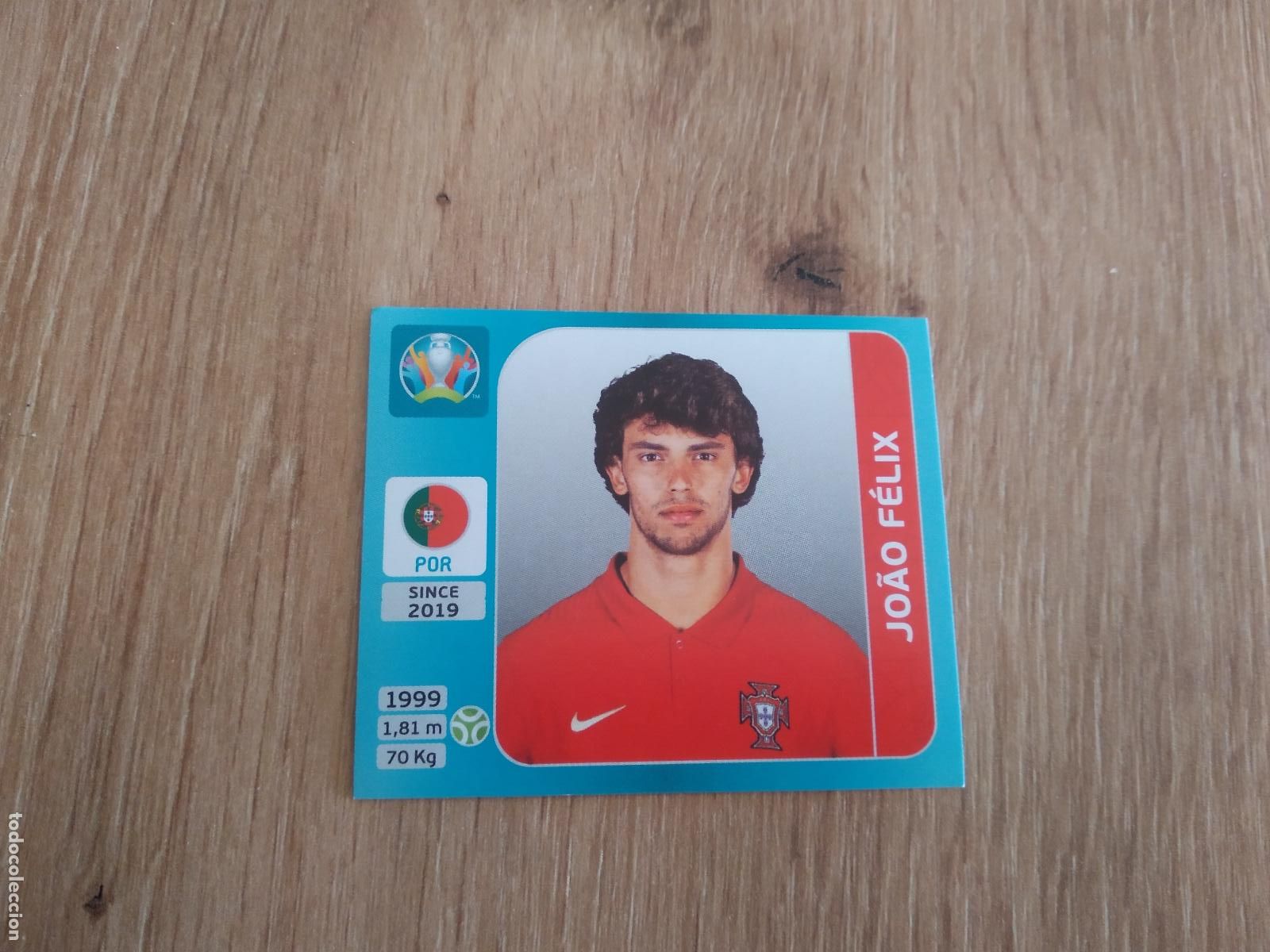 Cromos de F&uacute;tbol: 653 JOAO FELIX PORTUGAL CROMO PANINI EURO 2020 EUROCOPA FUTBOL TOURNAMENT VERSI&Oacute;N AZUL