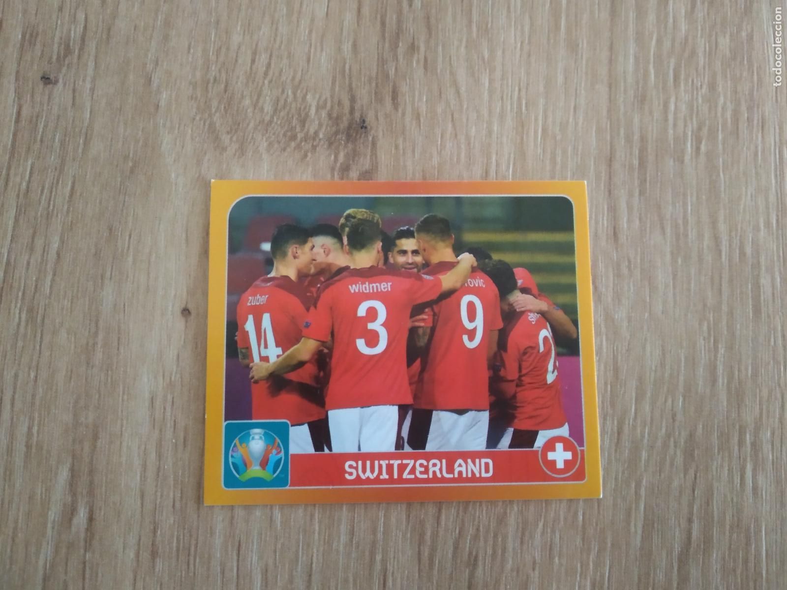 Cromos de F&uacute;tbol: 8 EQUIPO PLANTILLA SUIZA CROMO PANINI EURO 2020 EUROCOPA FUTBOL TOURNAMENT EDITION