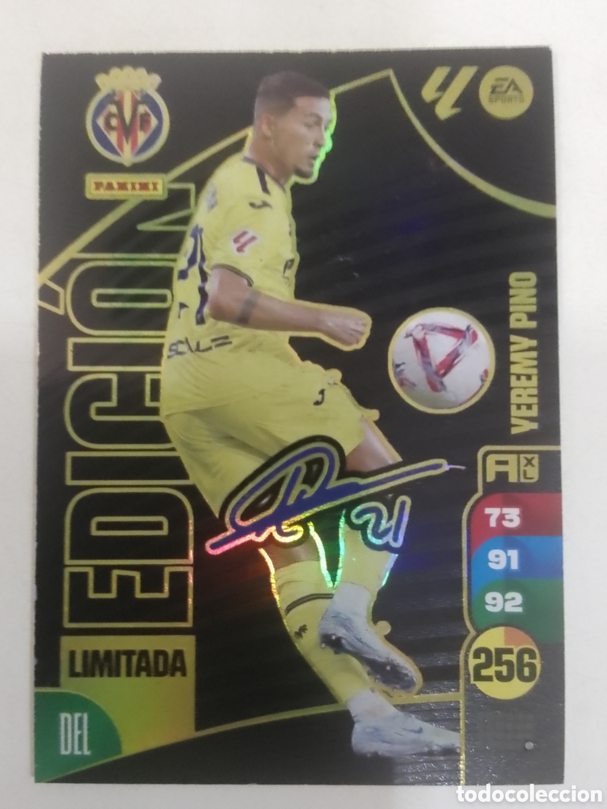 Cromos de F&uacute;tbol: Adrenalyn XL 2024-25 Yeremy Pino &bull; Villarreal. EDICION LIMITADA.