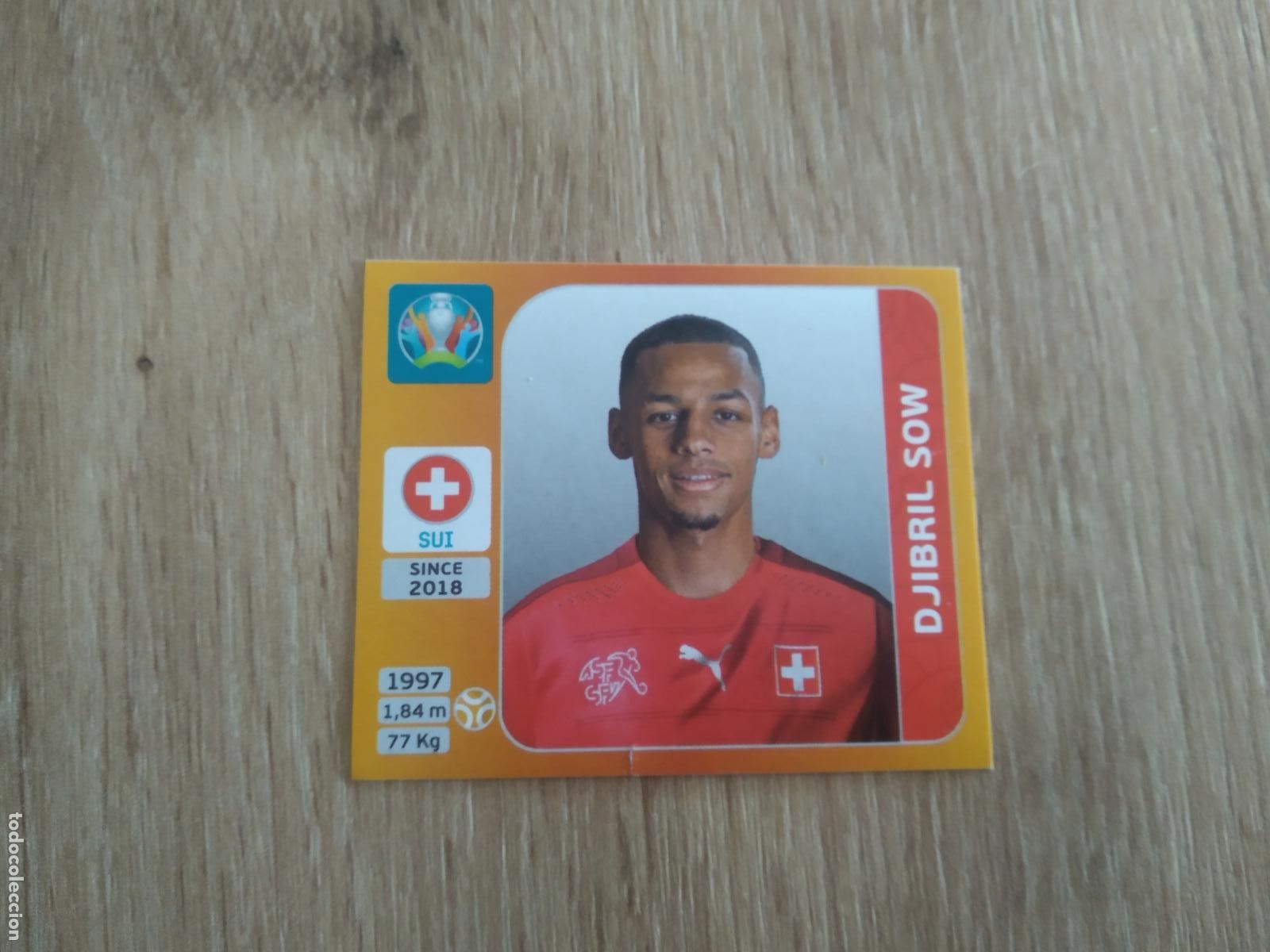 Cromos de F&uacute;tbol: 56 DJIBRIL SOW SUIZA CROMO PANINI EURO 2020 EUROCOPA FUTBOL TOURNAMENT EDITION
