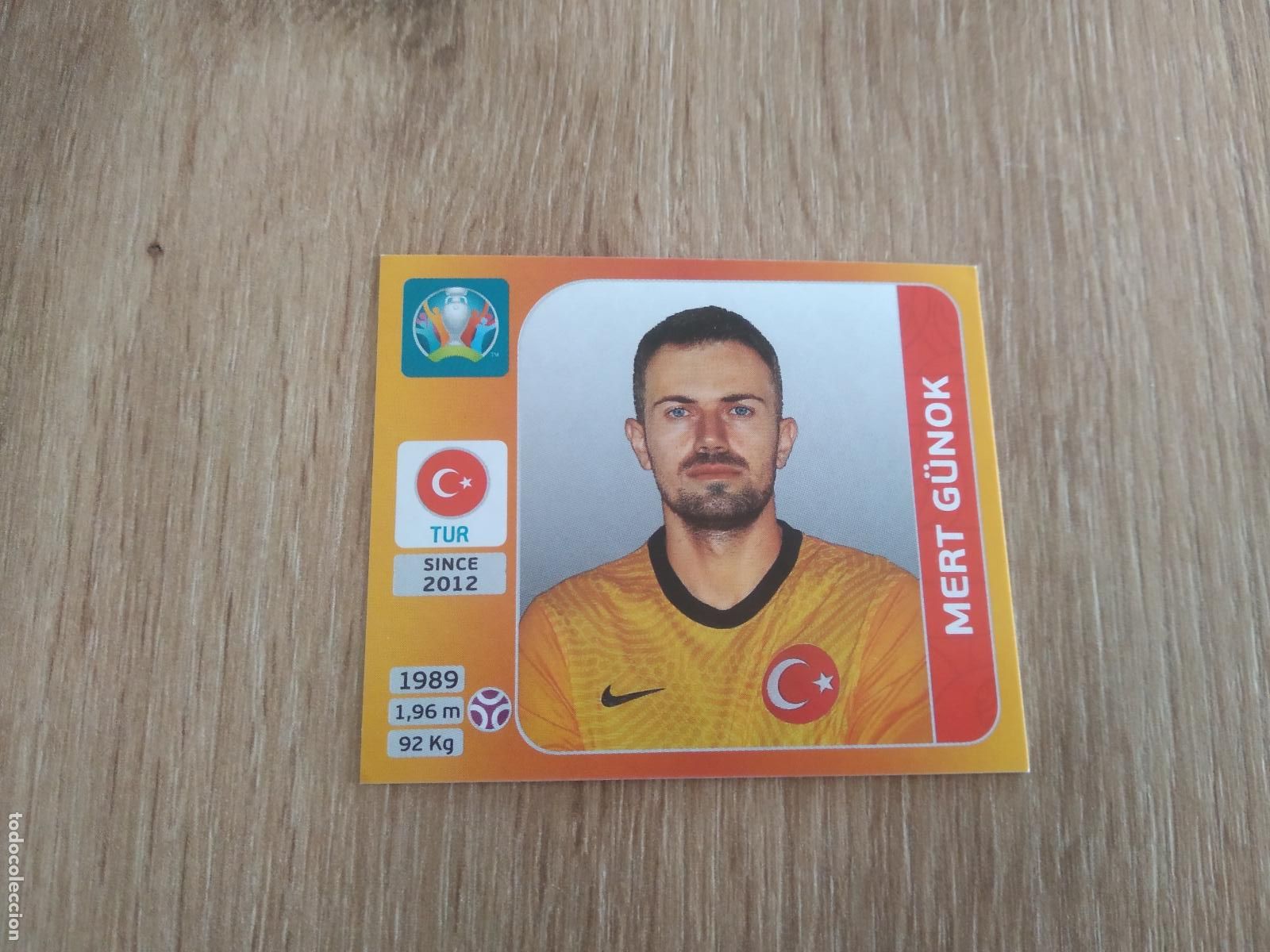 Cromos de F&uacute;tbol: 66 MERT GUNOK TURQUIA CROMO PANINI EURO 2020 EUROCOPA FUTBOL TOURNAMENT EDITION