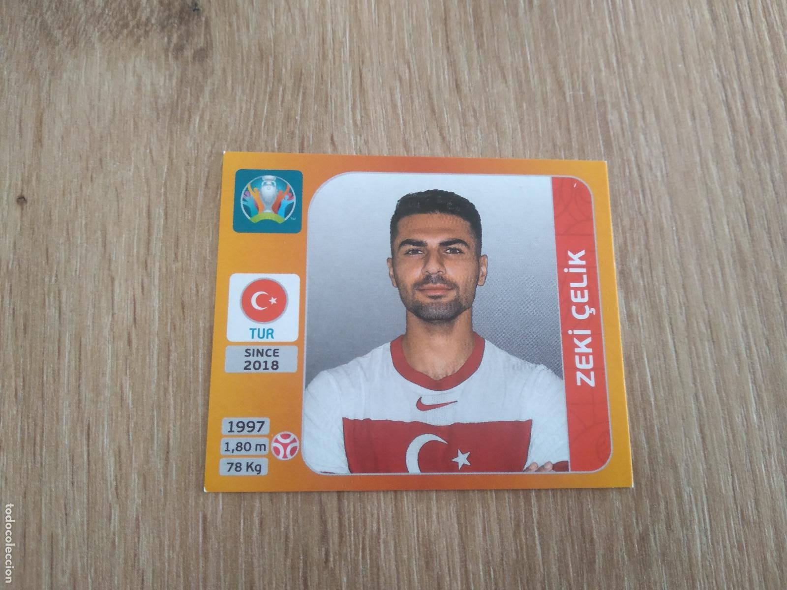 Cromos de F&uacute;tbol: 69 ZEKI CELIK TURQUIA CROMO PANINI EURO 2020 EUROCOPA FUTBOL TOURNAMENT EDITION