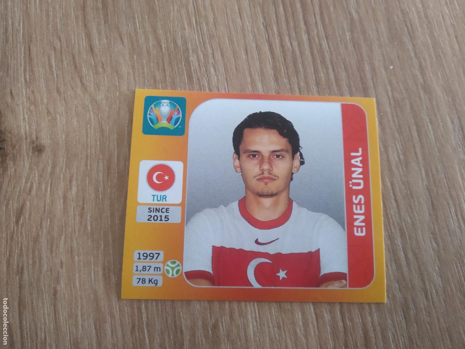 Cromos de F&uacute;tbol: 84 ENES UNAL TURQUIA CROMO PANINI EURO 2020 EUROCOPA FUTBOL TOURNAMENT EDITION