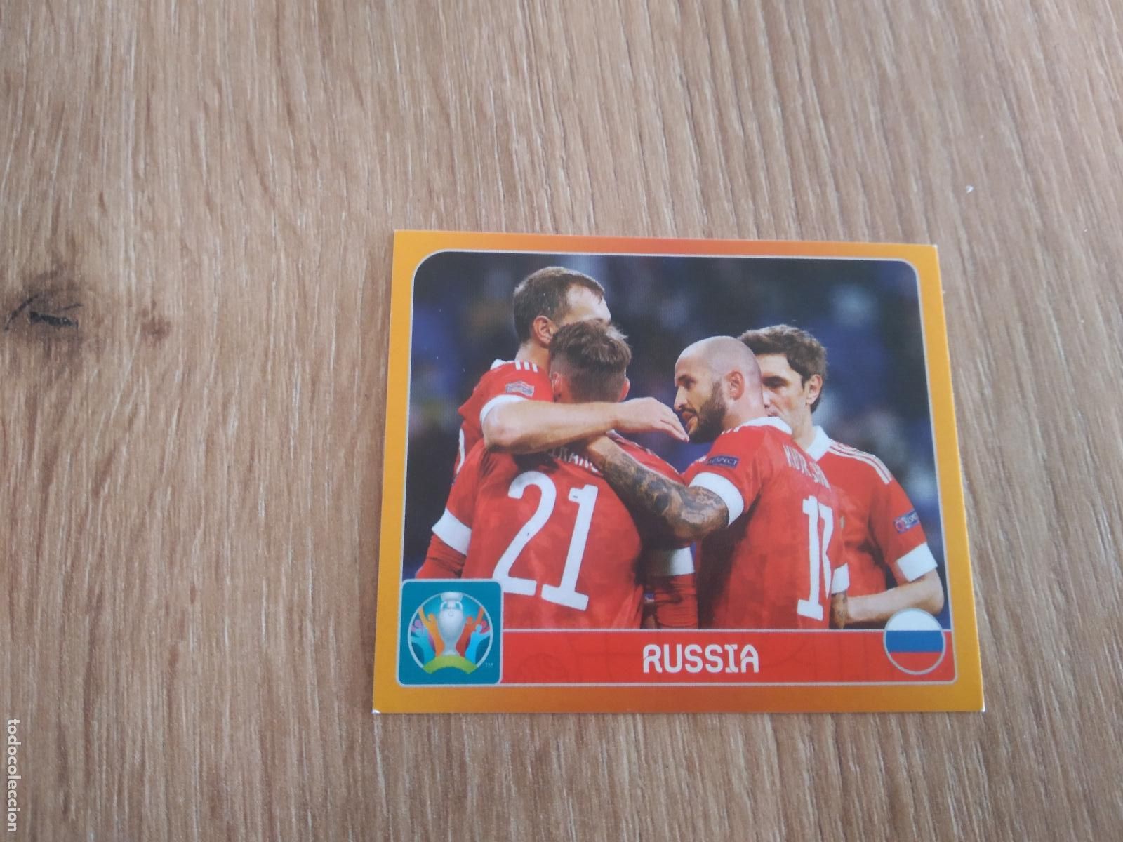 Cromos de F&uacute;tbol: 122 EQUIPO PLANTILLA RUSIA CROMO PANINI EURO 2020 EUROCOPA FUTBOL TOURNAMENT EDITION