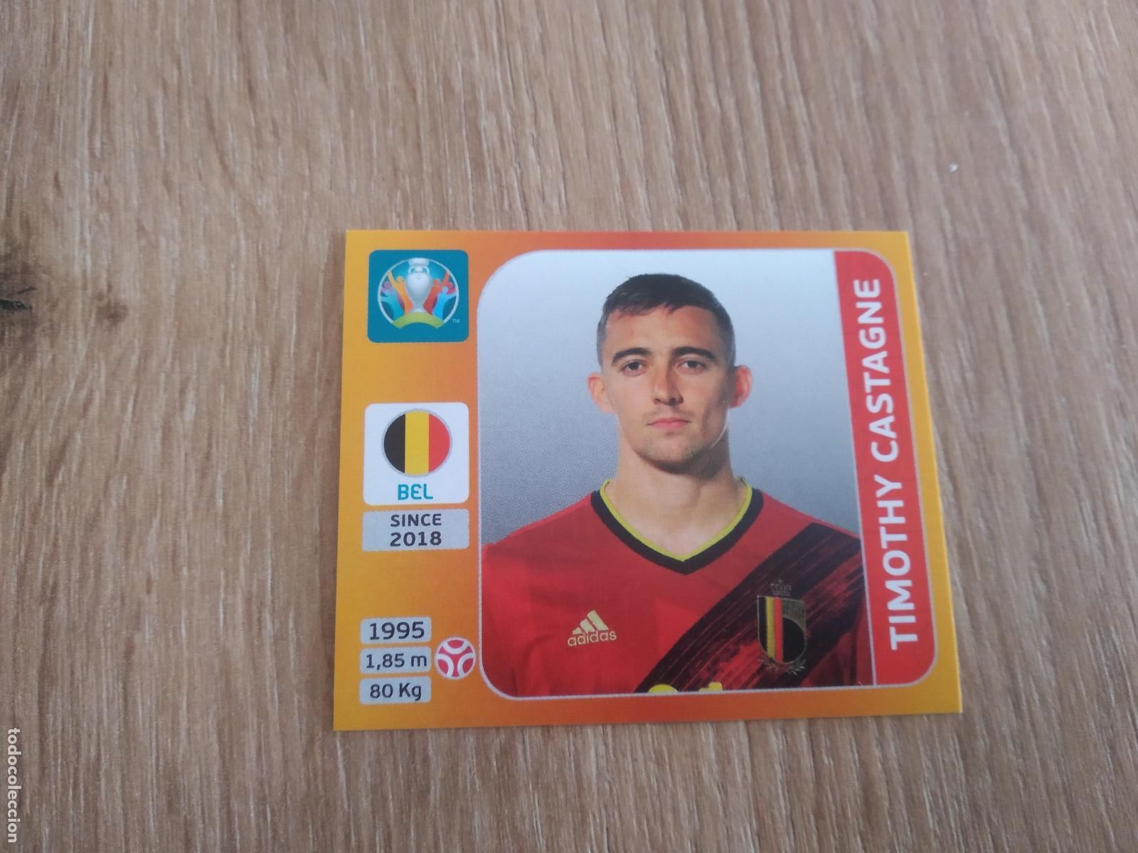 Cromos de F&uacute;tbol: 128 TIMOTHY CASTAGNE BELGICA CROMO PANINI EURO 2020 EUROCOPA FUTBOL TOURNAMENT EDITION