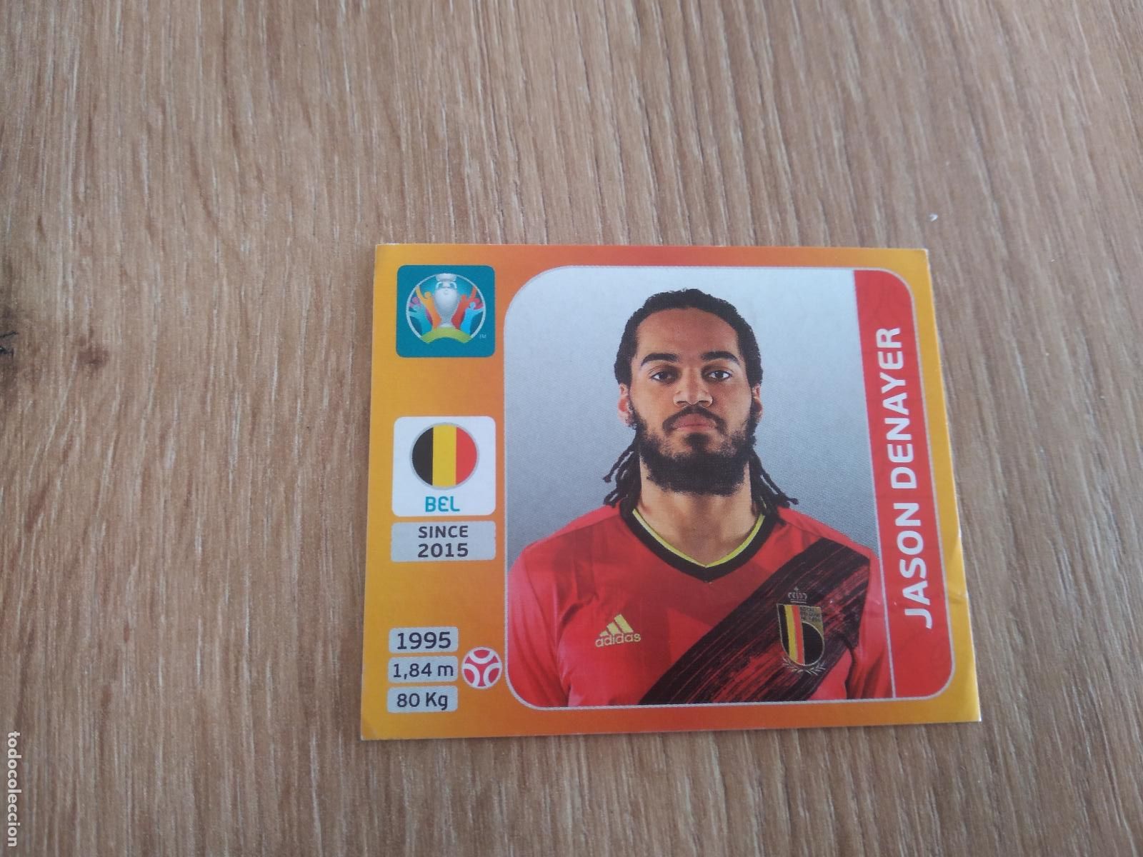 Cromos de F&uacute;tbol: 129 JASON DENAYER BELGICA CROMO PANINI EURO 2020 EUROCOPA FUTBOL TOURNAMENT EDITION