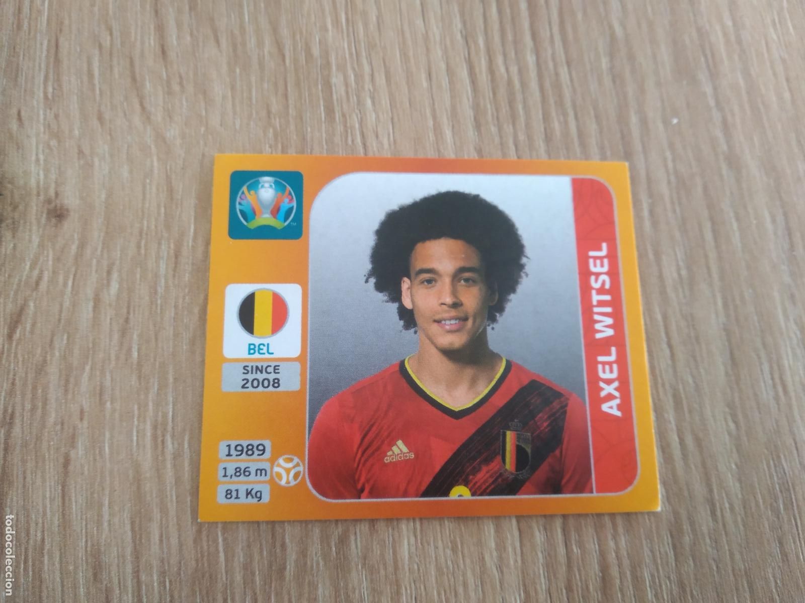 Cromos de F&uacute;tbol: 136 AXEL WITSEL BELGICA CROMO PANINI EURO 2020 EUROCOPA FUTBOL TOURNAMENT EDITION