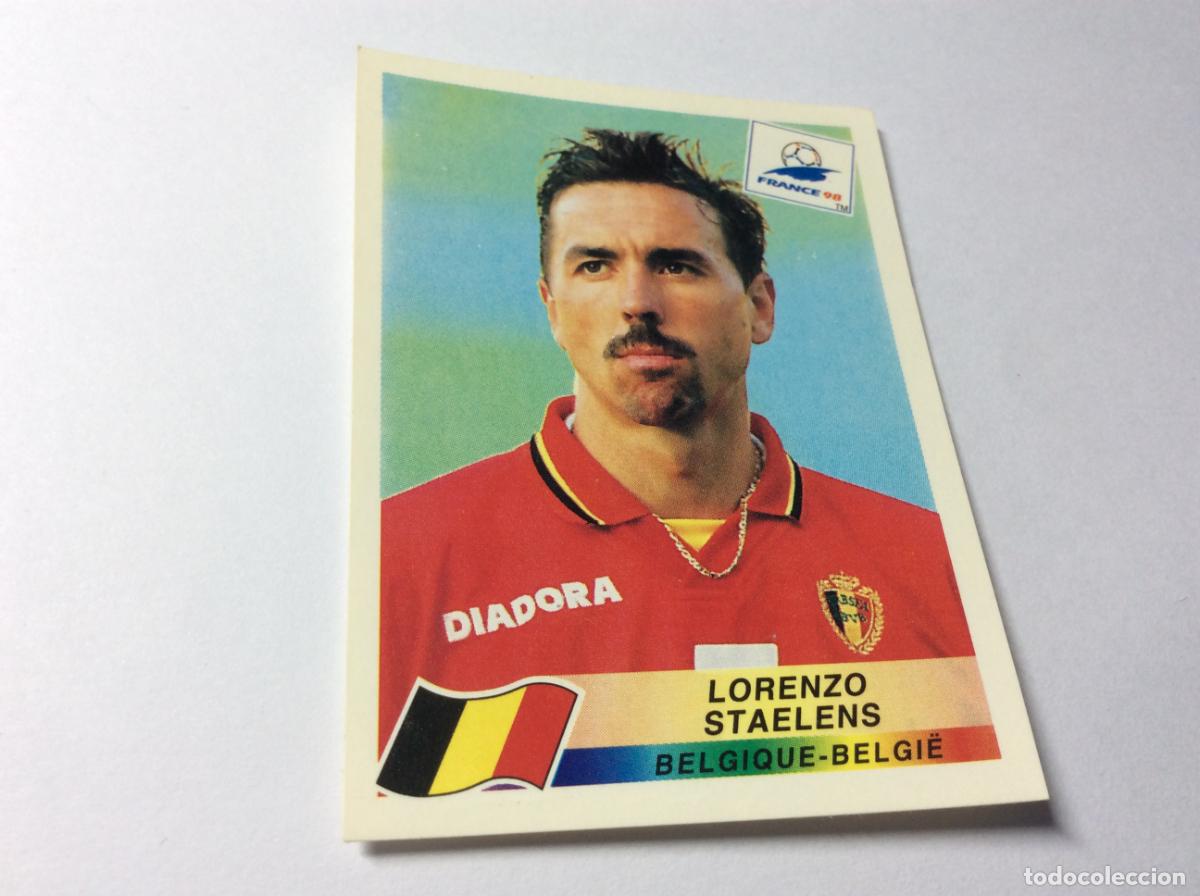 Cromos de Futebol: 326 Lorenzo Staelens B&eacute;lgica CROMO STICKER Francia 1998 PANINI
