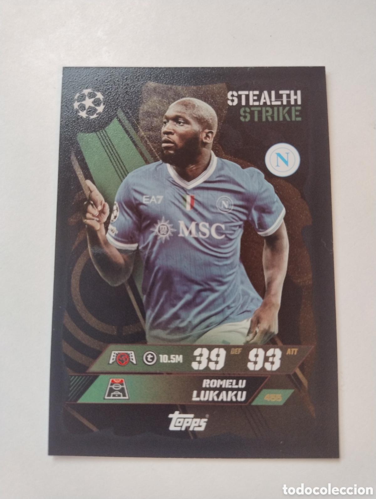 Cromos de F&uacute;tbol: 455 - Lukaku - N&aacute;poles - Topps Match Attax 2024 - 2025 Stealth Strike