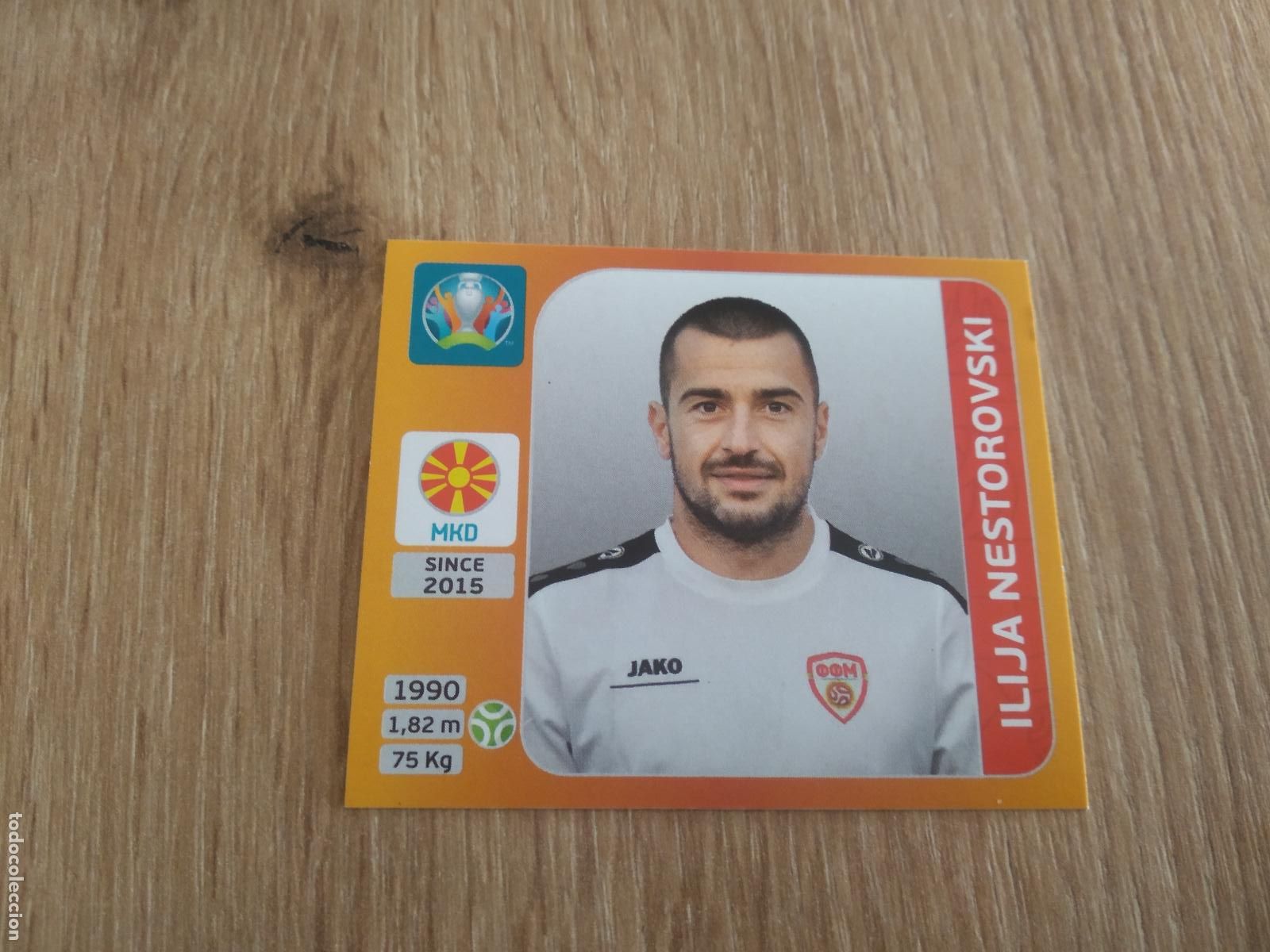 Cromos de Futebol: 305 ILIJA NESTOROVSKI MACEDONIA CROMO PANINI EURO 2020 EUROCOPA FUTBOL TOURNAMENT EDITION