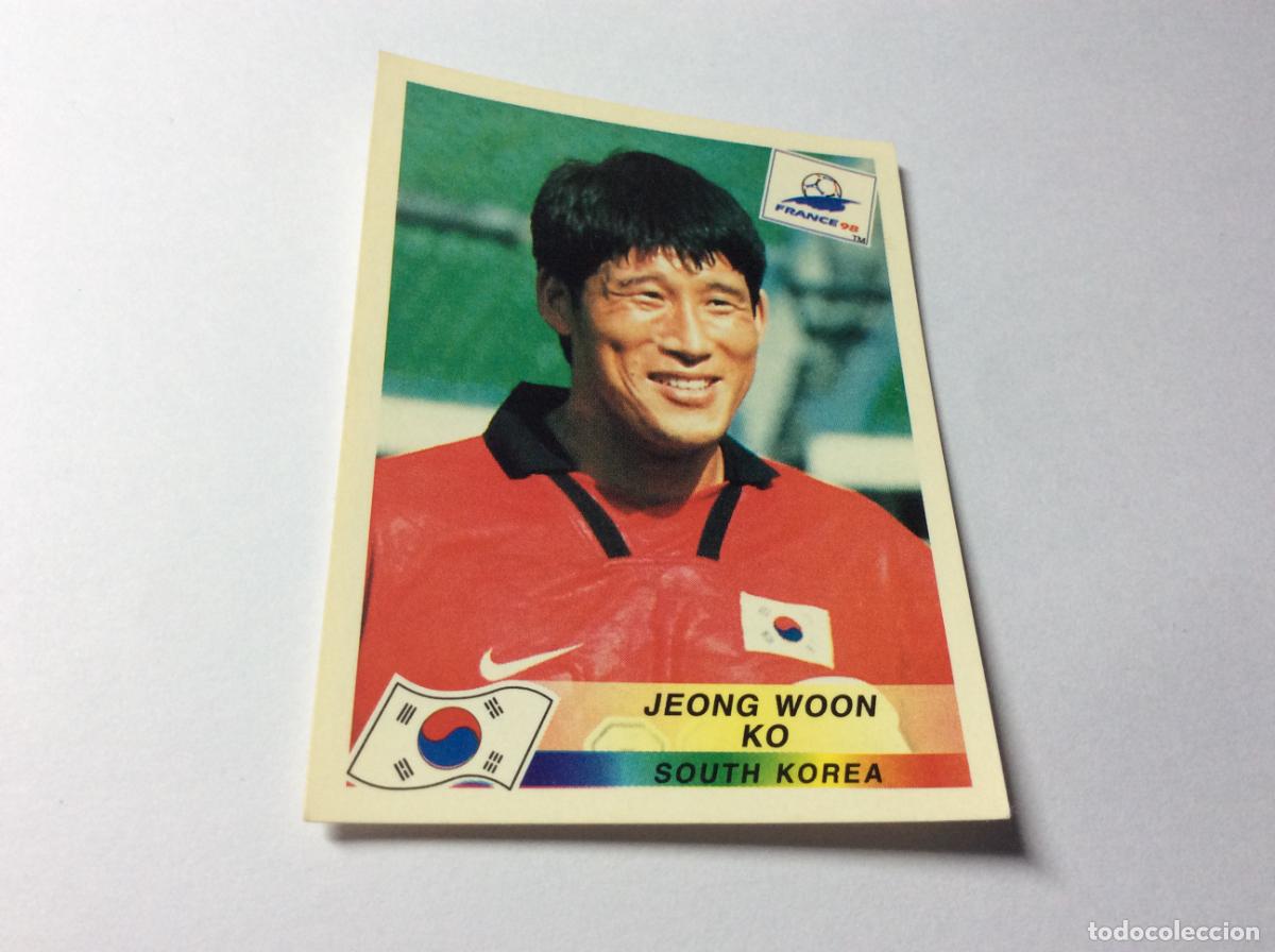 Cromos de Futebol: 348 Ko Jeong Woon Corea del Sur CROMO STICKER Francia 1998 PANINI