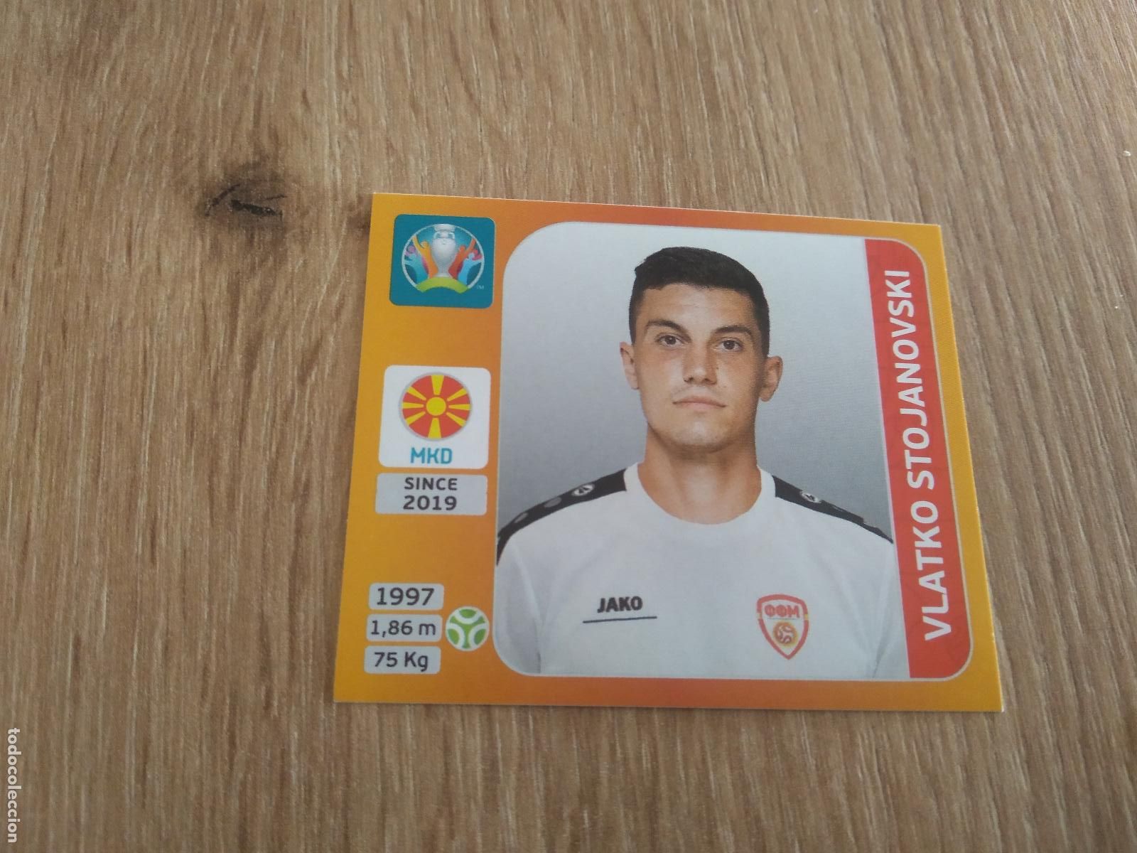 Cromos de Futebol: 307 VLATKO STOJANOVSKI MACEDONIA CROMO PANINI EURO 2020 EUROCOPA FUTBOL TOURNAMENT EDITION