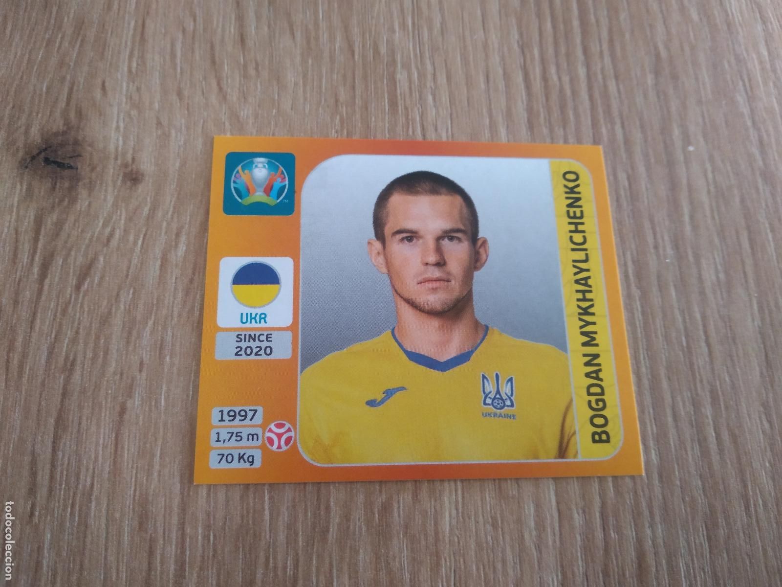 Cromos de F&uacute;tbol: 328 MYKHAYLICHENKO UCRANIA CROMO PANINI EURO 2020 EUROCOPA FUTBOL TOURNAMENT EDITION