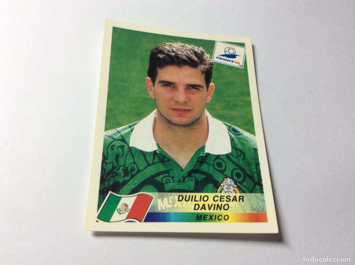 Cromos de F&uacute;tbol: 357 Duilio C&eacute;sar Davino M&eacute;xico CROMO STICKER Francia 1998 PANINI