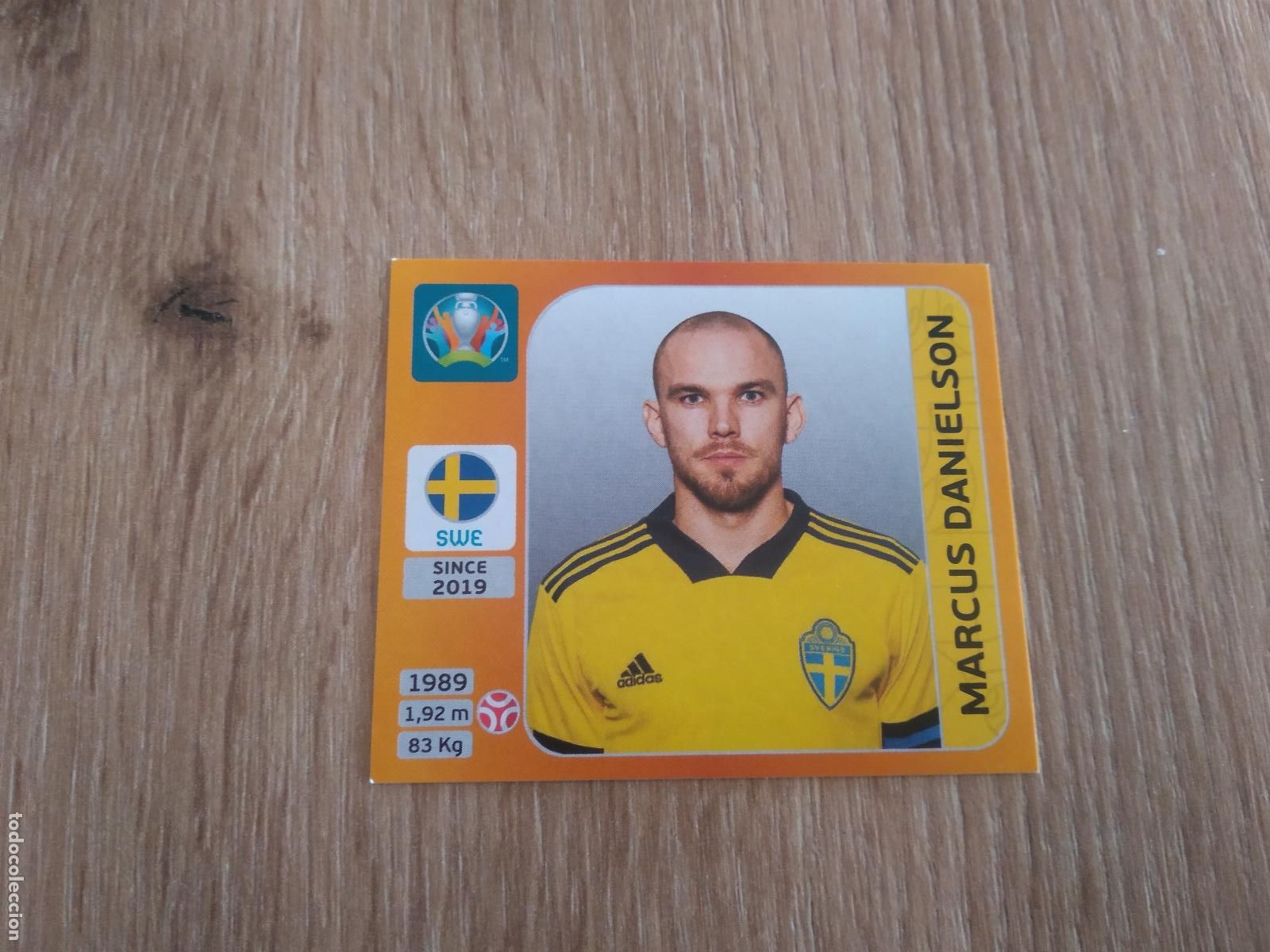 Cromos de F&uacute;tbol: 550 MARCUS DANIELSON SUECIA CROMO PANINI EURO 2020 EUROCOPA FUTBOL TOURNAMENT EDITION