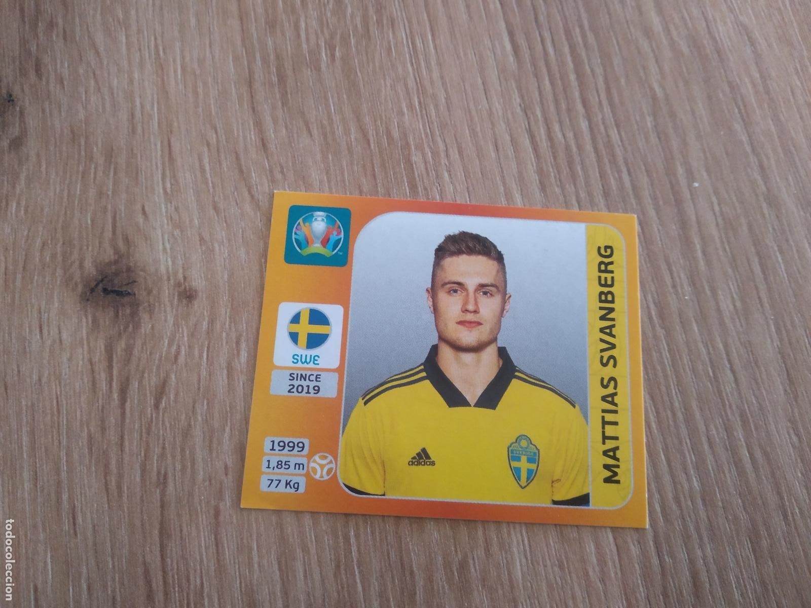 Cromos de F&uacute;tbol: 561 MATTIAS SVANBERG SUECIA CROMO PANINI EURO 2020 EUROCOPA FUTBOL TOURNAMENT EDITION