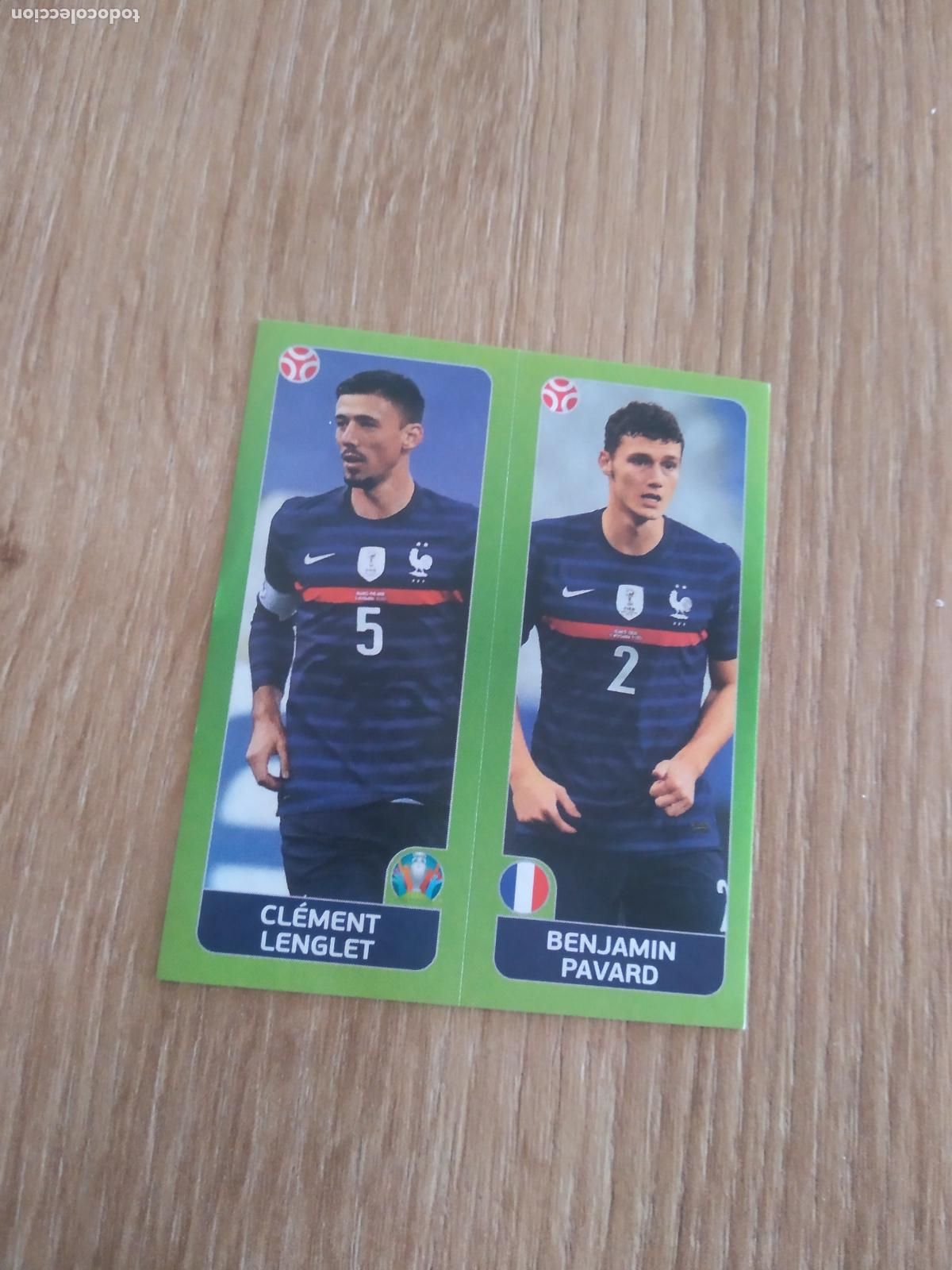 Cromos de F&uacute;tbol: 593 LENGLET PAVARD FRANCIA CROMO PANINI EURO 2020 EUROCOPA FUTBOL TOURNAMENT EDITION