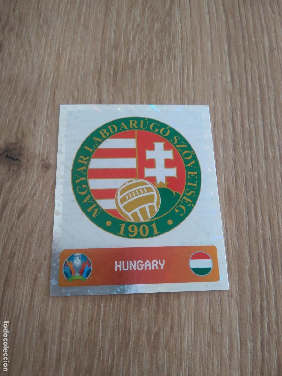 Cromos de F&uacute;tbol: 625 ESCUDO HUNGRIA CROMO PANINI EURO 2020 EUROCOPA FUTBOL TOURNAMENT EDITION