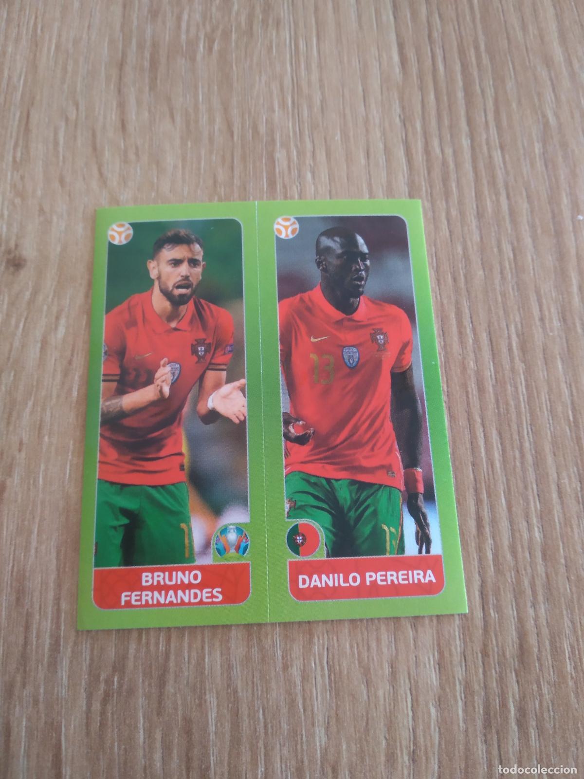 Cromos de F&uacute;tbol: 655 BRUNO FERNANDES DANILO PEREIRA CROMO PANINI EURO 2020 EUROCOPA FUTBOL TOURNAMENT EDITION