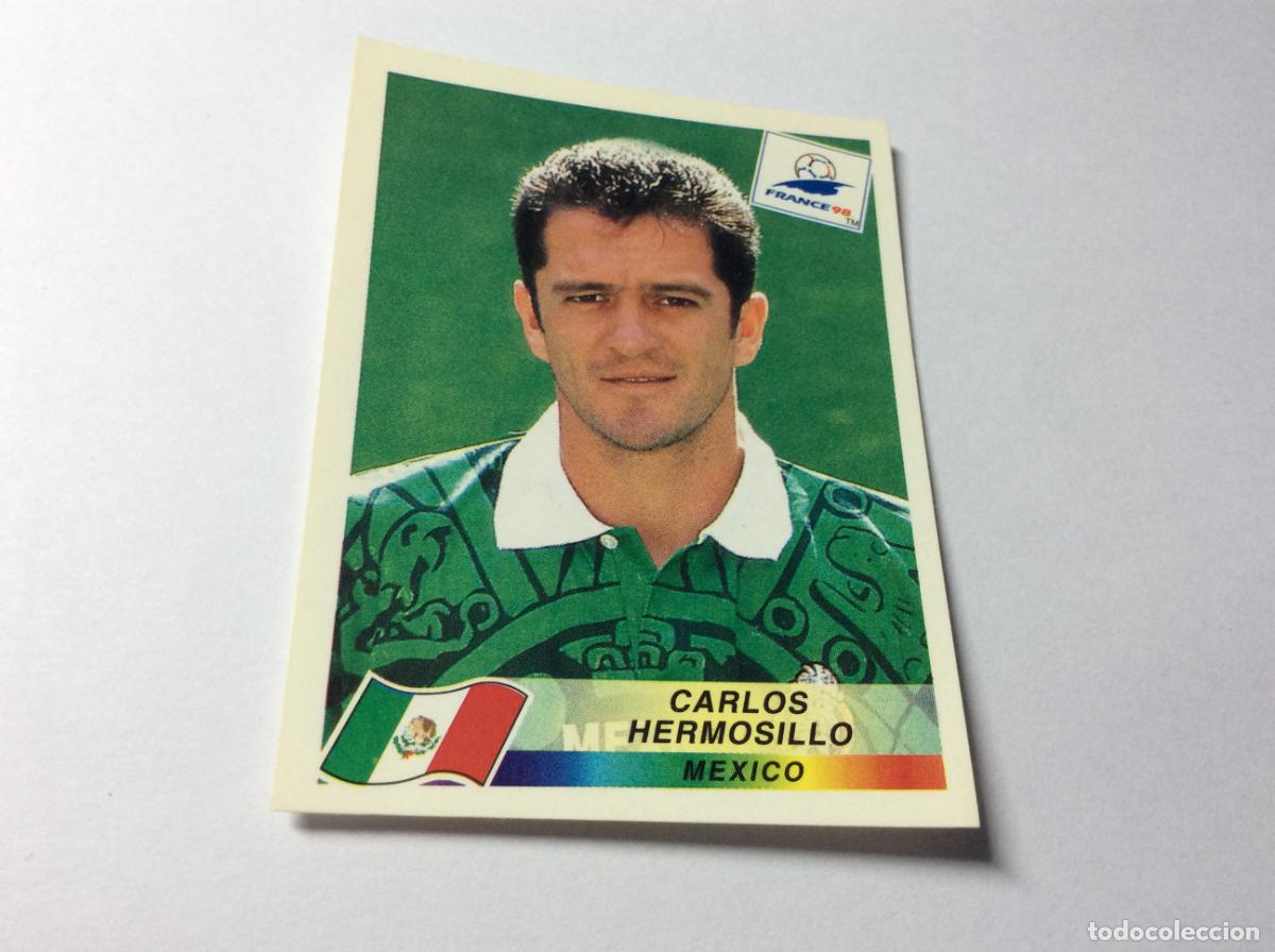 Cromos de F&uacute;tbol: 366 Carlos Hermosillo M&eacute;xico CROMO STICKER Francia 1998 PANINI
