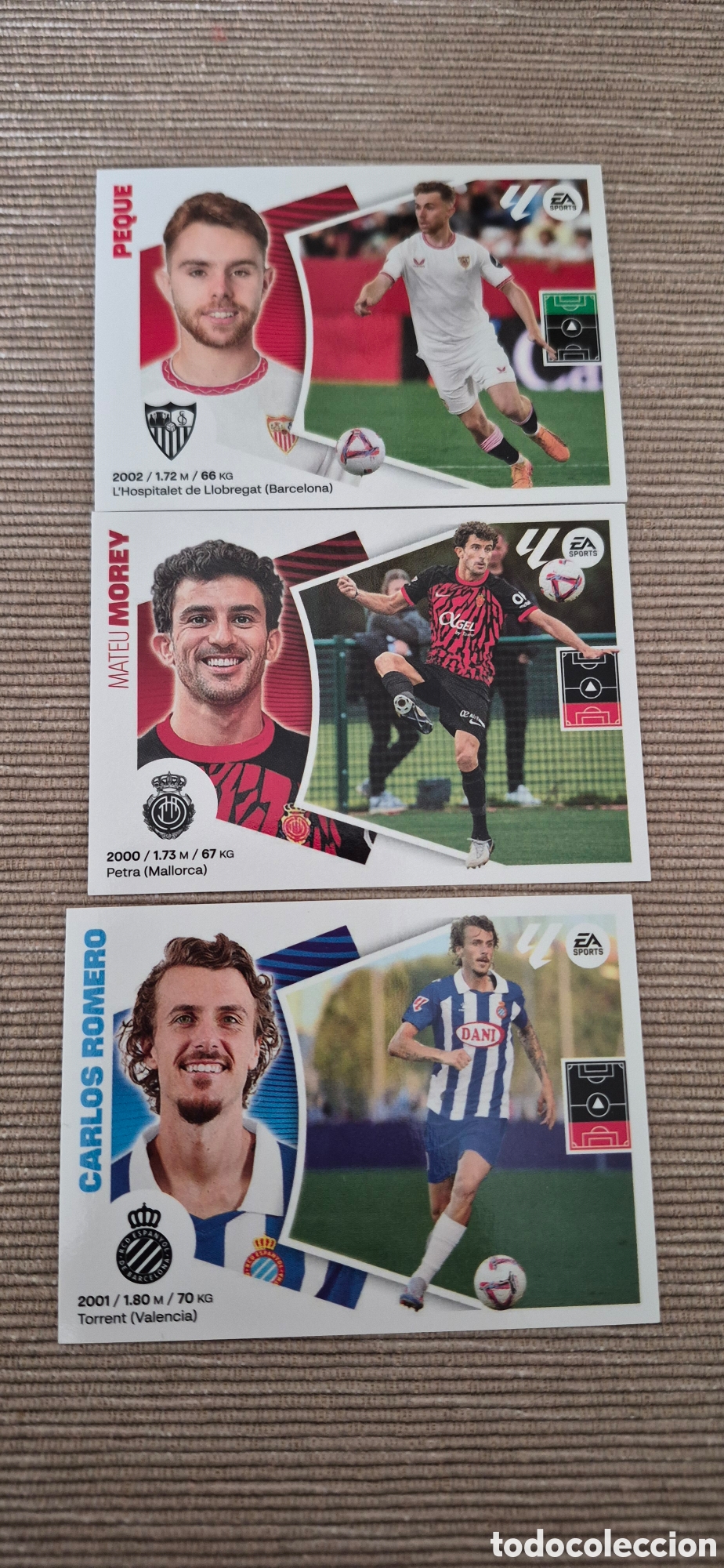 Cromos de F&uacute;tbol: CROMOS COLOCAS T.24 25
