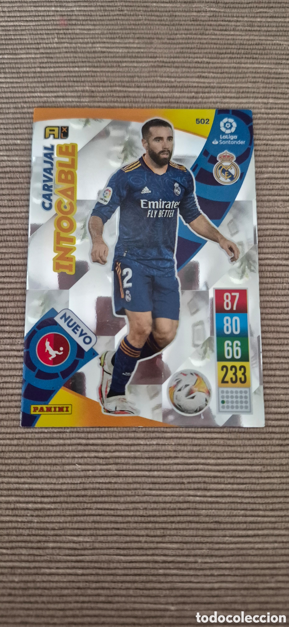 Cromos de F&uacute;tbol: CROMO CARVAJAL INTOCABLE R.MADRID