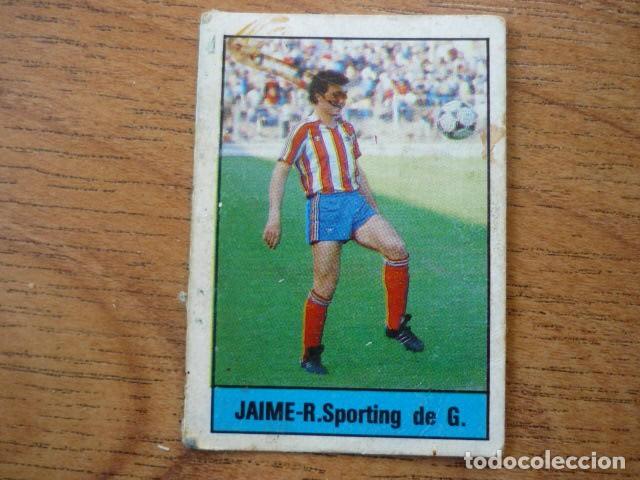 Figurine di Calcio: CROMO FUTBOL LIGA ALBUM LISEL 85 86 N&ordm; 183 JAIME (SPORTING GIJON) - DESPEGADO - 1985 1986