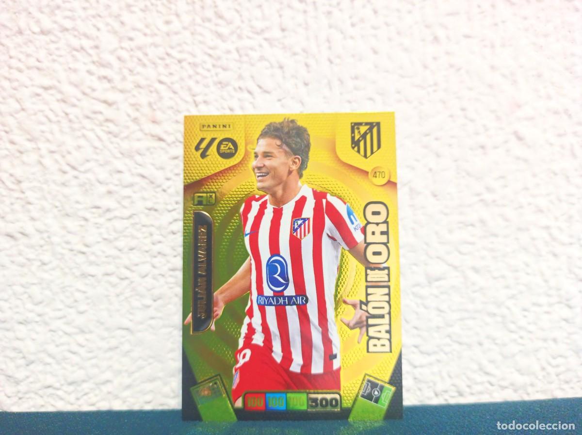Cartes &agrave; collectionner de Football: 470 JULIAN ALVAREZ BALON DE ORO ATLETICO DE MADRID ADRENALYN XL 25 26 2025 2026