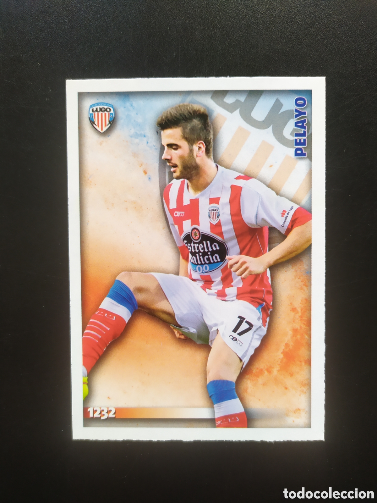 Fu&szlig;ball-Sticker: Mundicromo fichas Liga 2014 2015 14 15 Pelayo n&deg; 1232 Lugo