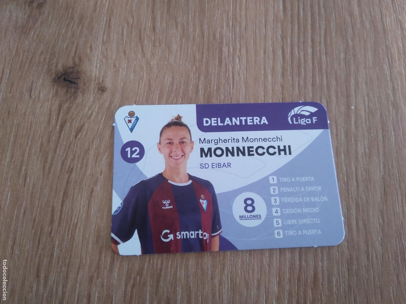 Cromos de F&uacute;tbol: MARGHERITA MONNECCHI EIBAR CROMO TARJETA FUTBOL FEMENINO 24-25 JUEGO DE LA LIGA F 2024-2025