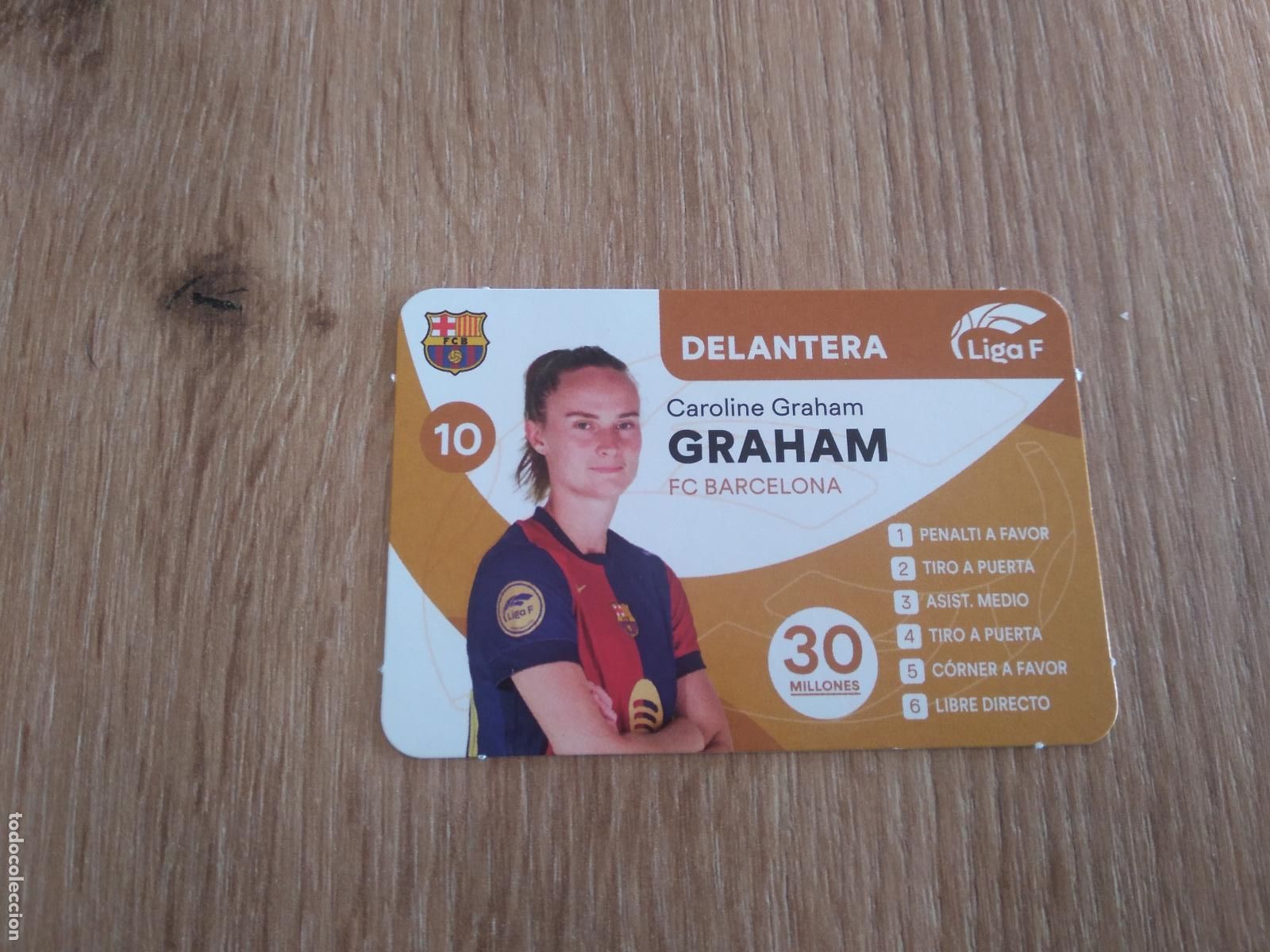 Cromos de F&uacute;tbol: CAROLINE GRAHAM HANSEN BARCELONA BAR&Ccedil;A CROMO FUTBOL FEMENINO 24-25 JUEGO DE LA LIGA F 2024-2025