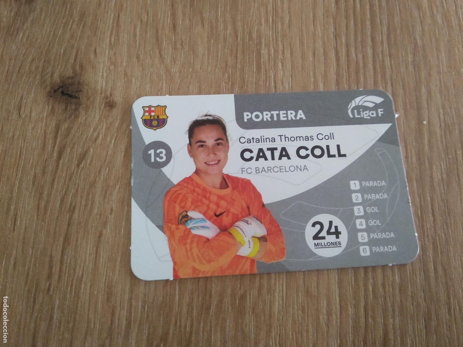 Cromos de F&uacute;tbol: CATA COLL BARCELONA BAR&Ccedil;A CROMO TARJETA FUTBOL FEMENINO 24-25 JUEGO DE LA LIGA F 2024-2025
