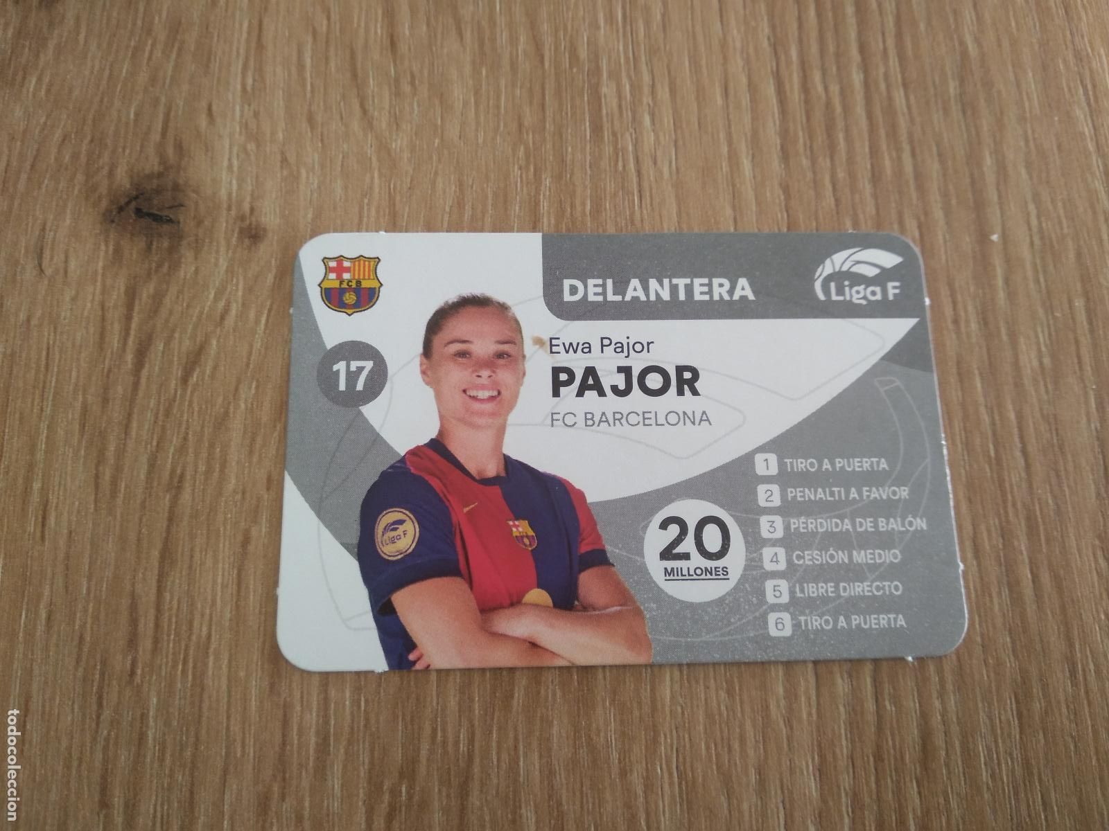 Cromos de F&uacute;tbol: EWA PAJOR BARCELONA BAR&Ccedil;A CROMO TARJETA FUTBOL FEMENINO 24-25 JUEGO DE LA LIGA F 2024-2025