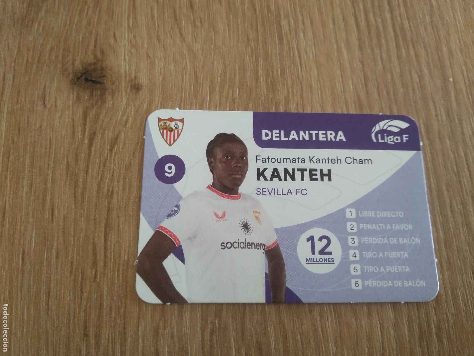 Cromos de F&uacute;tbol: FATOUMATA KANTEH SEVILLA CROMO TARJETA FUTBOL FEMENINO 24-25 JUEGO DE LA LIGA F 2024-2025