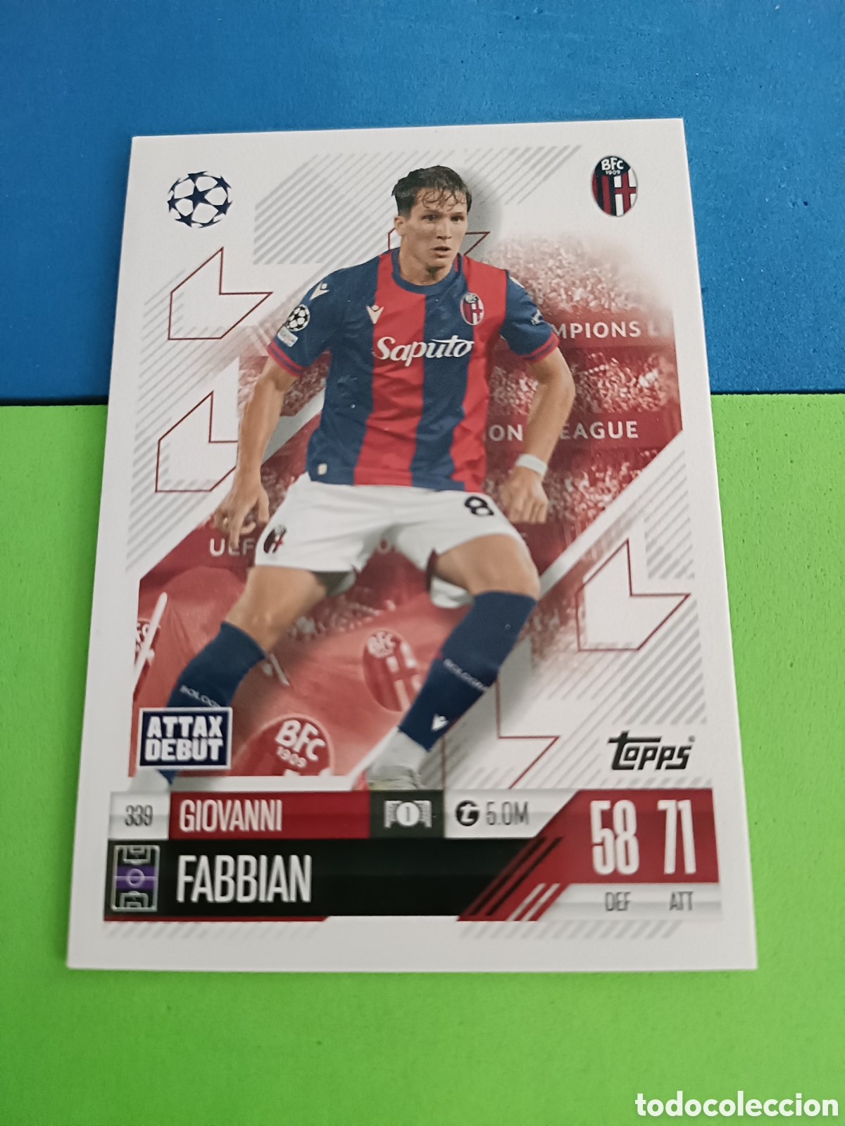 Fu&szlig;ball-Sticker: Match Attax Topps 2024 2025 24 25 - 339 Fabbian