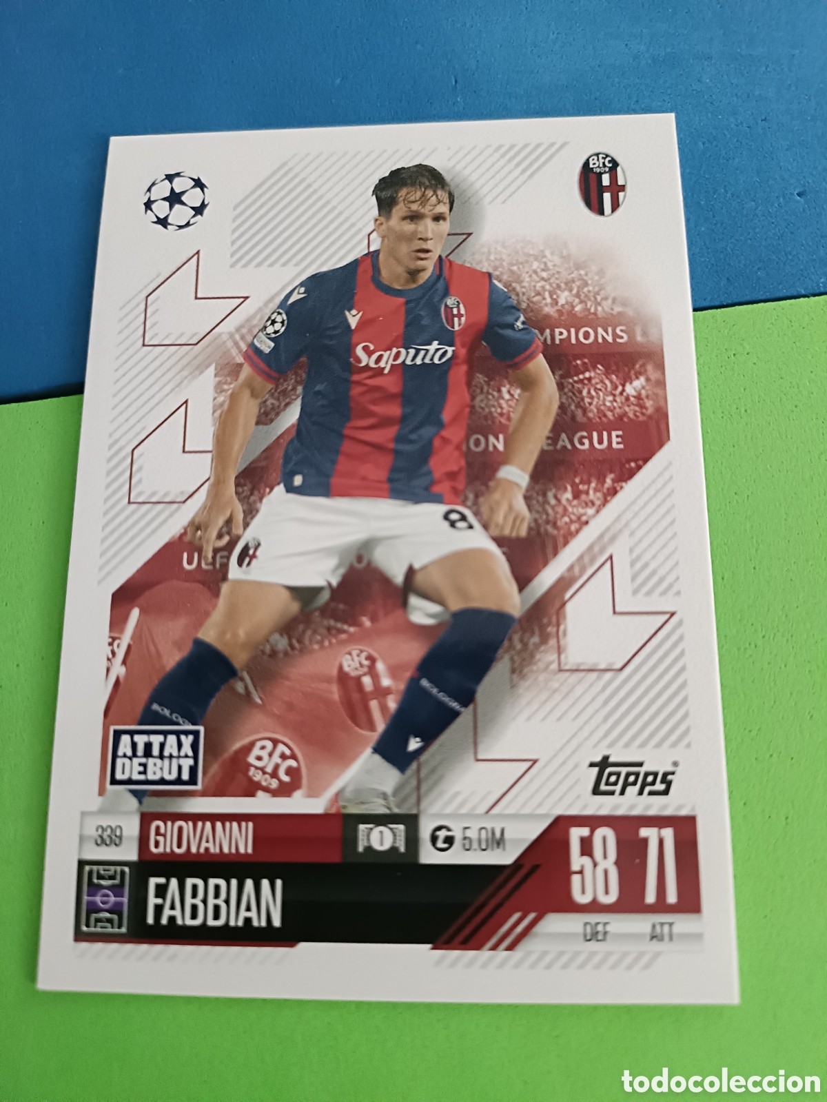 Fu&szlig;ball-Sticker: Match Attax Topps 2024 2025 24 25 - 339 Fabbian