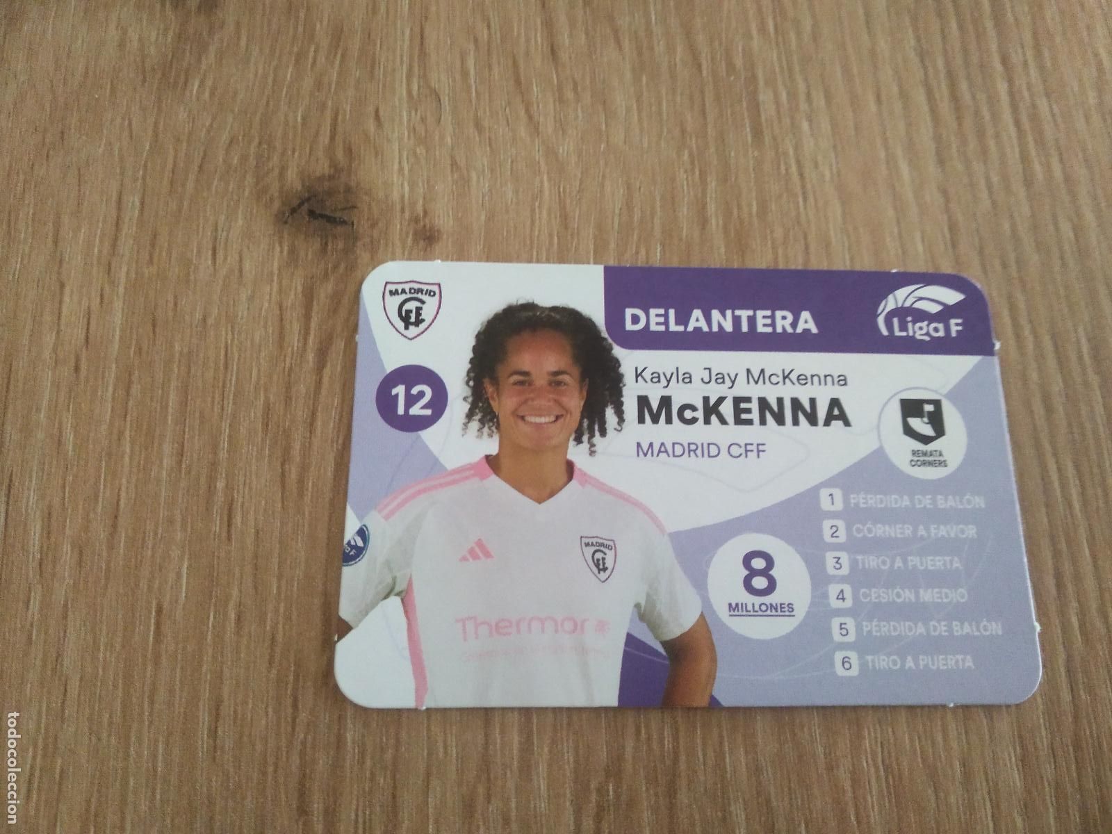Cromos de Futebol: KAYLA JAY MCKENNA MADRID CFF CROMO TARJETA FUTBOL FEMENINO 24-25 JUEGO DE LA LIGA F 2024-2025