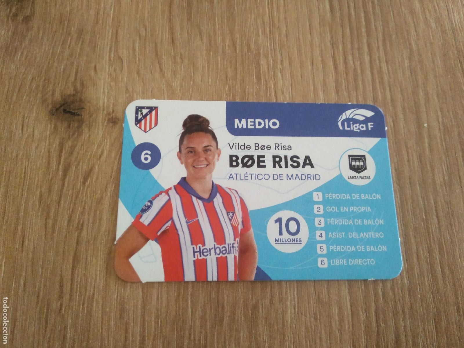 Cromos de Futebol: VILDE BOE RISA ATLETICO DE MADRID CROMO TARJETA FUTBOL FEMENINO 24-25 JUEGO DE LA LIGA F 2024-2025