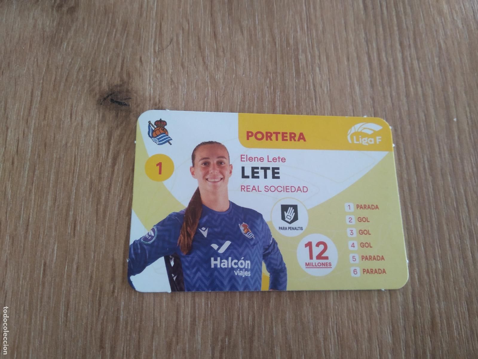 Cromos de Futebol: ELENE LETE REAL SOCIEDAD CROMO TARJETA FUTBOL FEMENINO 24-25 JUEGO DE LA LIGA F 2024-2025