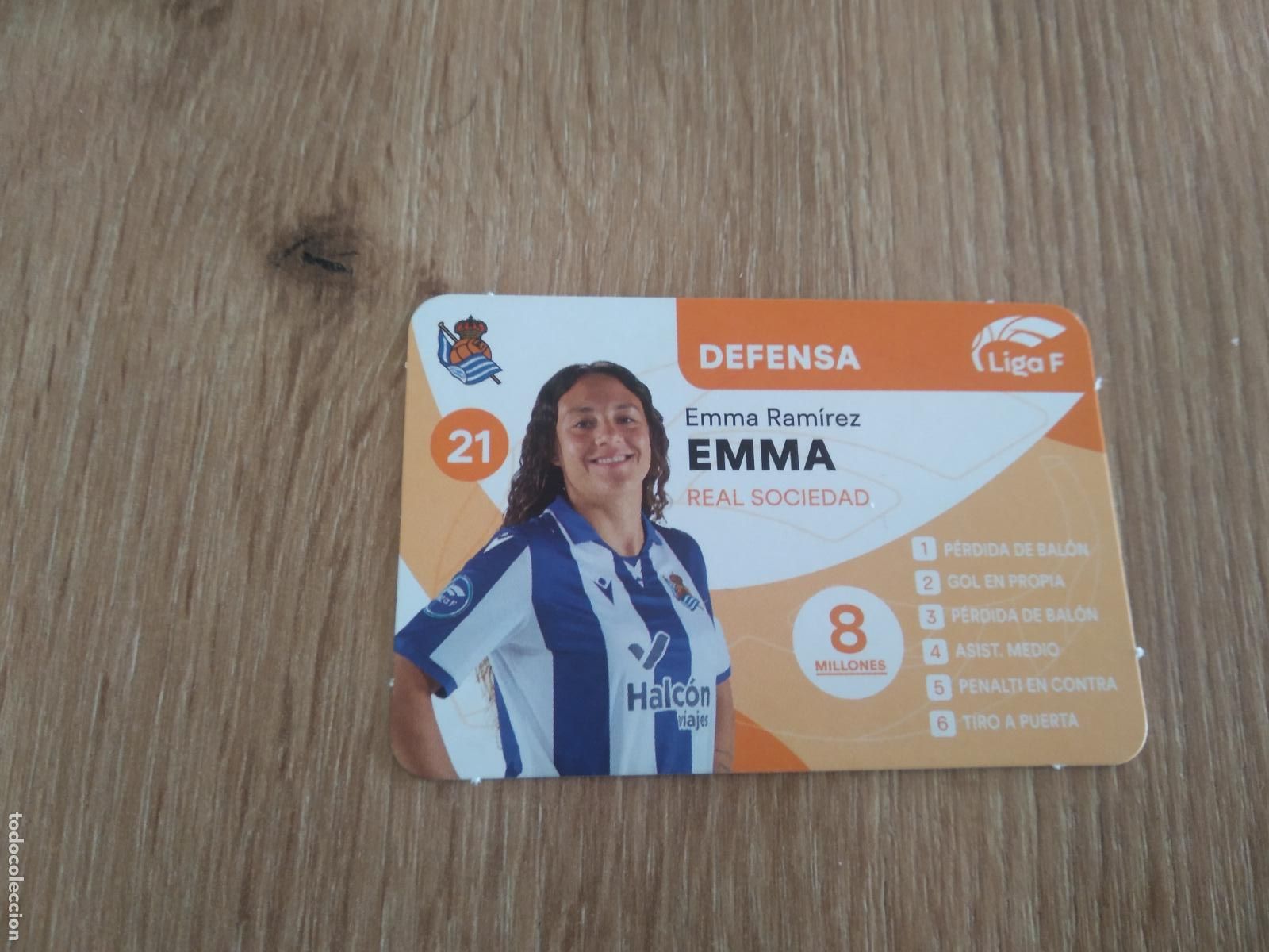 Cromos de F&uacute;tbol: EMMA RAMIREZ REAL SOCIEDAD CROMO TARJETA FUTBOL FEMENINO 24-25 JUEGO DE LA LIGA F 2024-2025