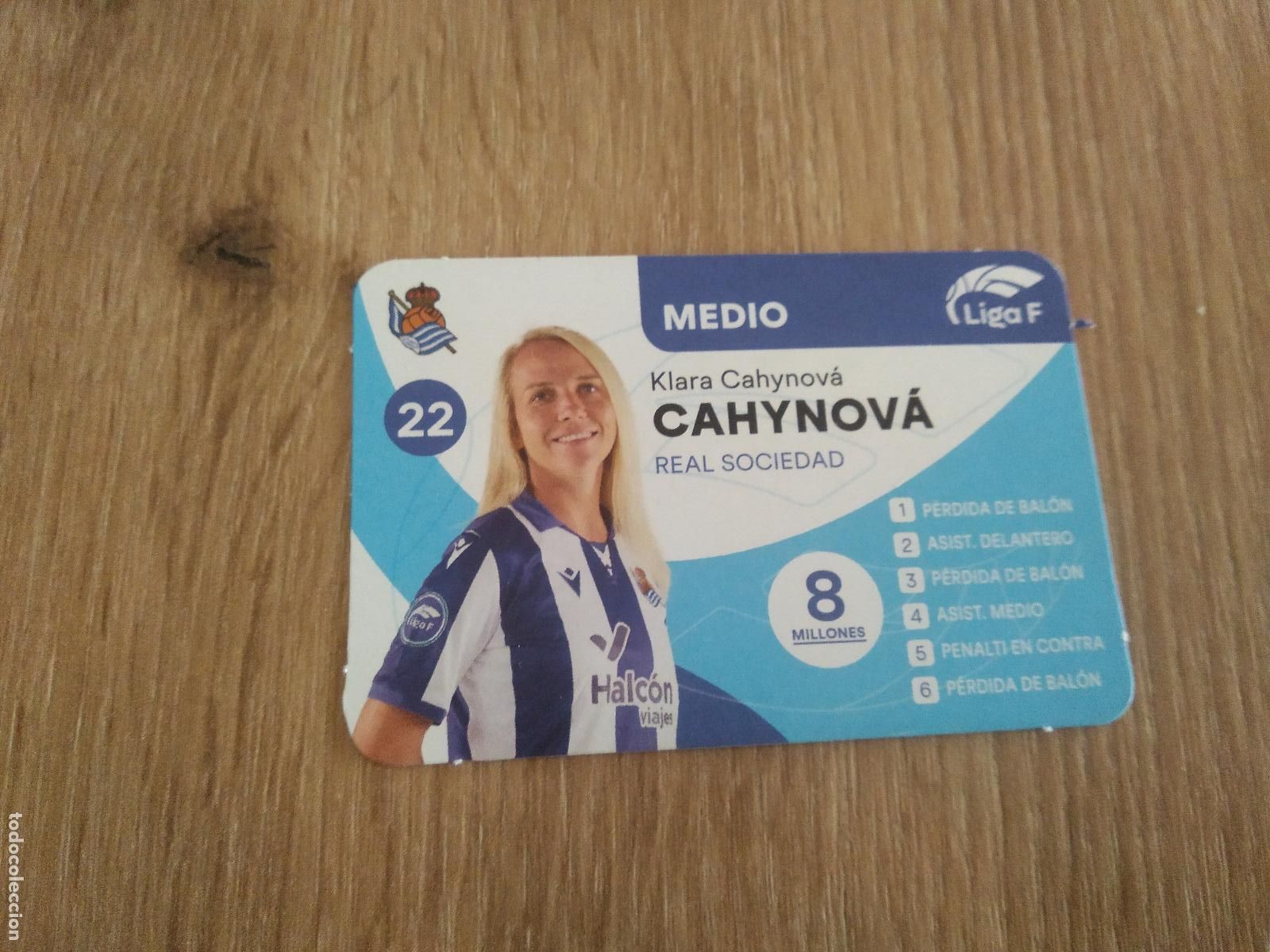 Cromos de F&uacute;tbol: KLARA CAHYNOVA REAL SOCIEDAD CROMO TARJETA FUTBOL FEMENINO 24-25 JUEGO DE LA LIGA F 2024-2025