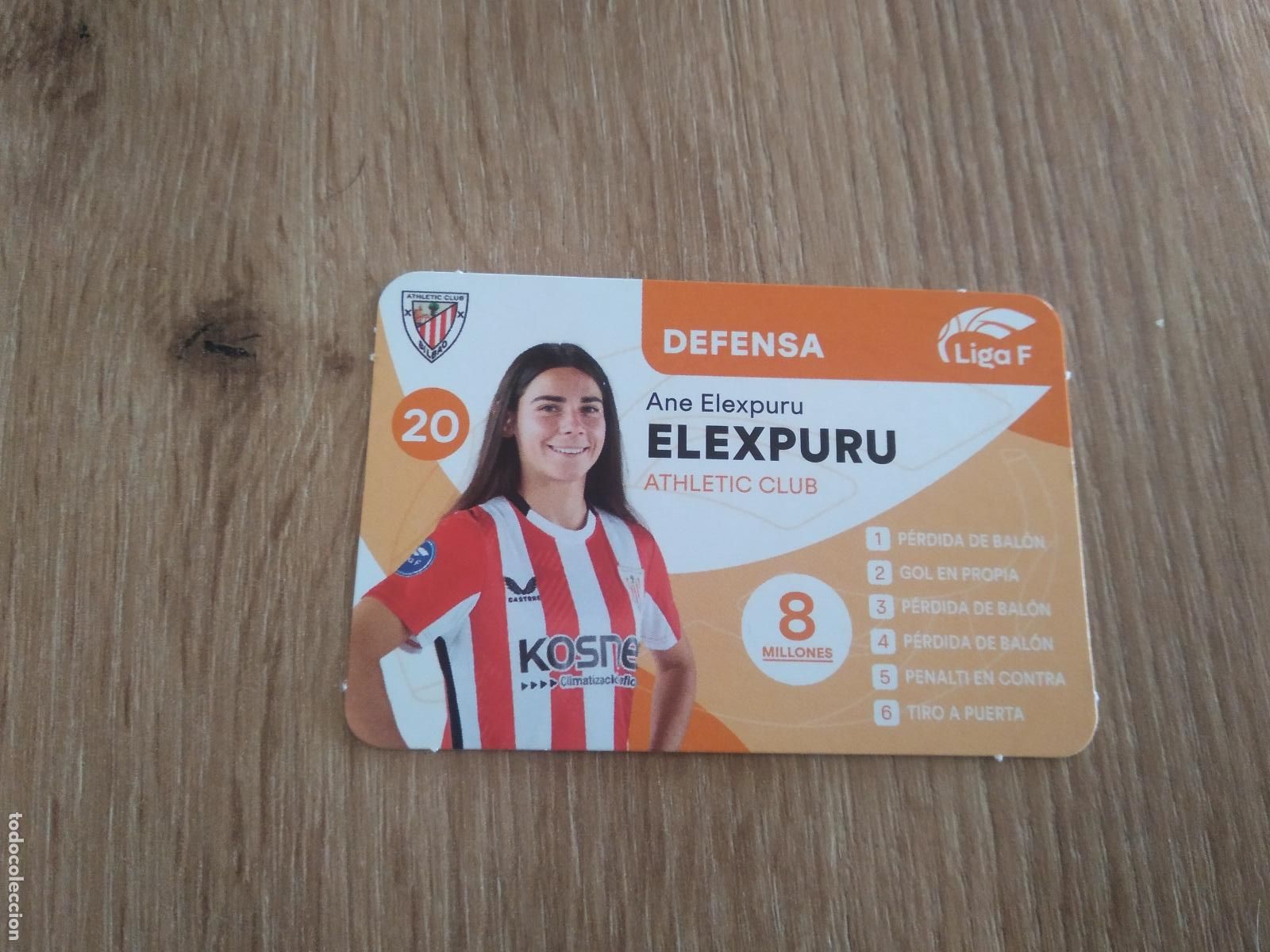 Cromos de F&uacute;tbol: ANE ELEXPURU ATHLETIC CLUB BILBAO CROMO FUTBOL FEMENINO 24-25 JUEGO DE LA LIGA F 2024-2025