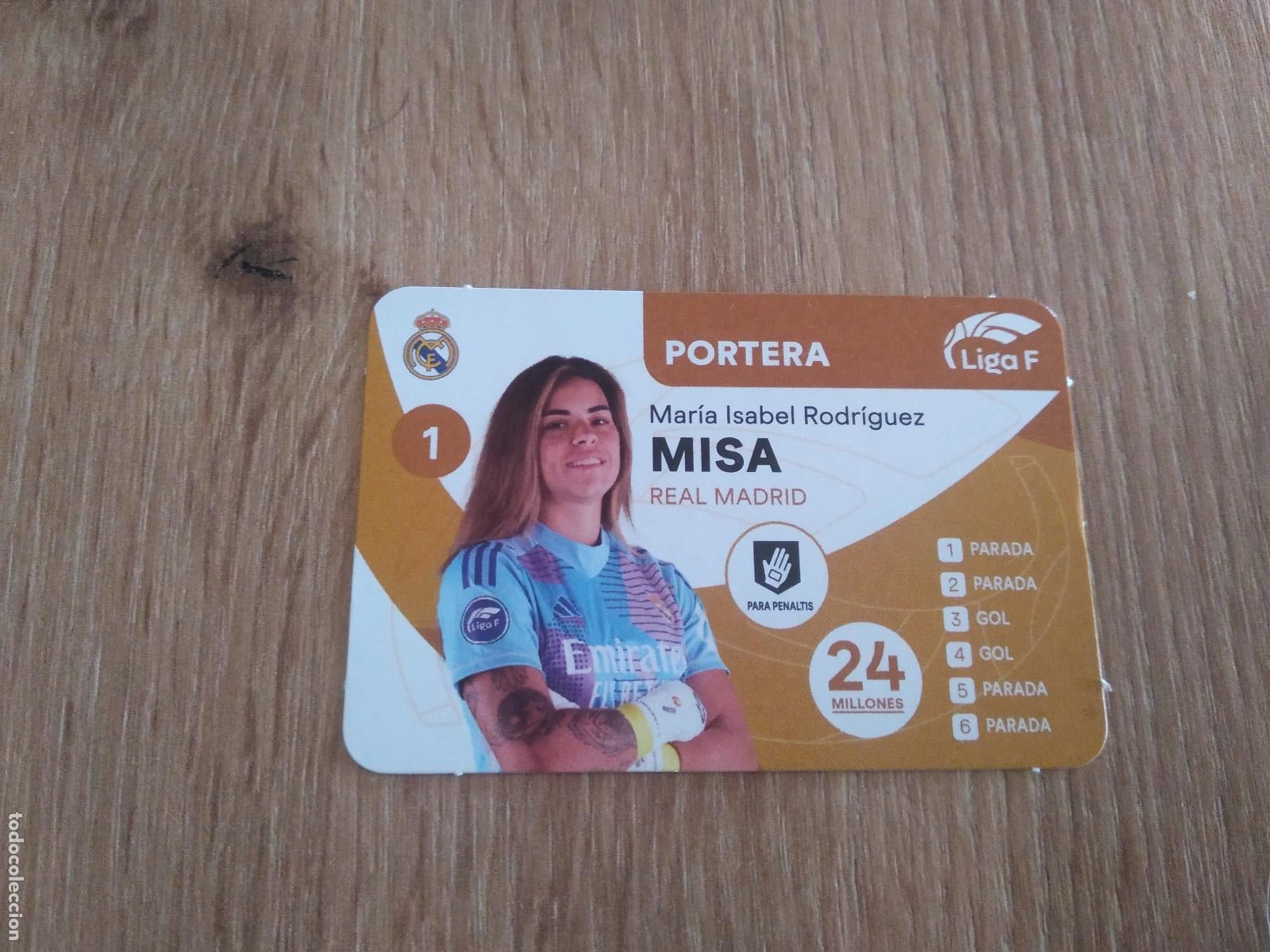 Cromos de F&uacute;tbol: MISA RODRIGUEZ REAL MADRID CROMO FUTBOL FEMENINO 24-25 JUEGO DE LA LIGA F 2024-2025