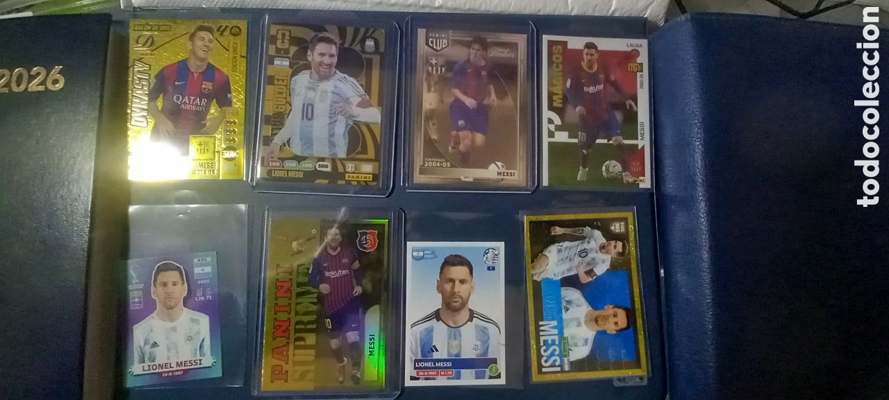 Cromos de F&uacute;tbol: Lote 8 cromos MESSI Panini