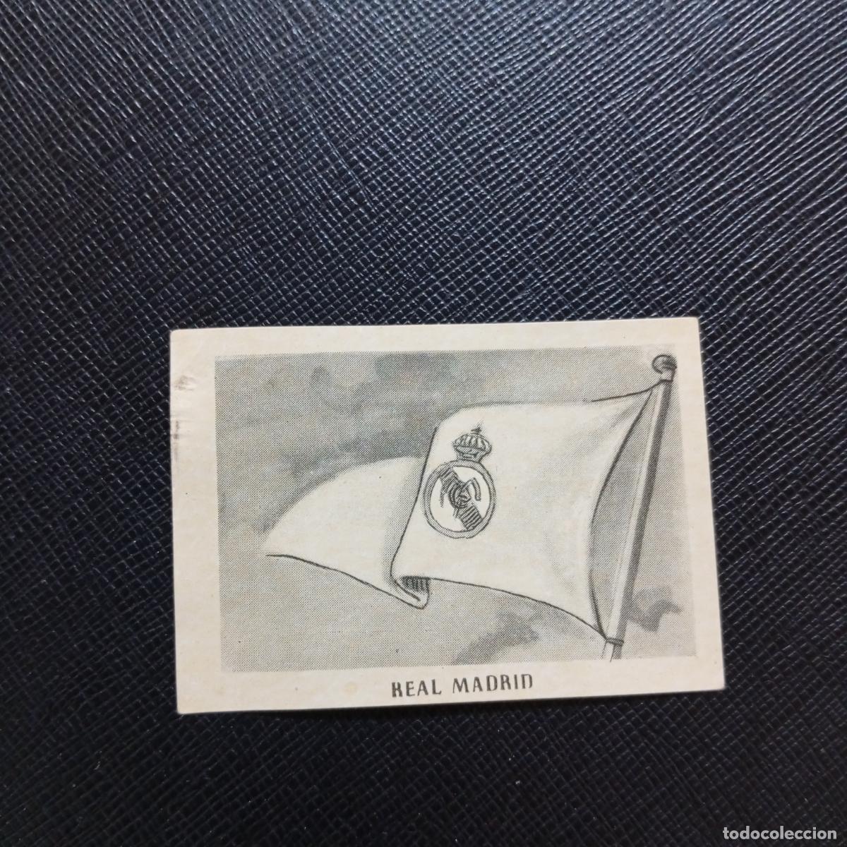Cromos de F&uacute;tbol: BANDERA REAL MADRID BRUGUERA ASES DEL FUTBOL 1951 1952 CROMO 51 52 - SIIN PEGAR - A32 PG51