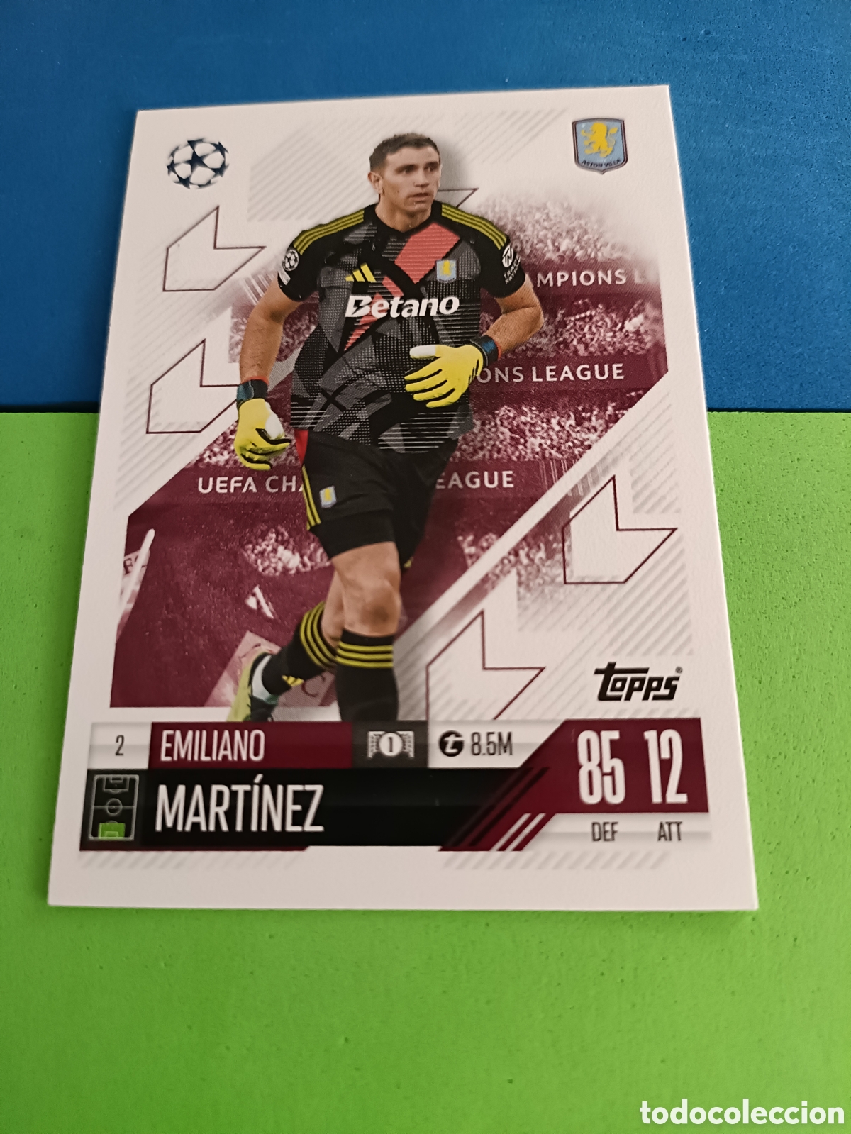 Cromos de F&uacute;tbol: Match Attax Topps 2024 2025 24 25 - 2 Emiliano Dibu Mart&iacute;nez