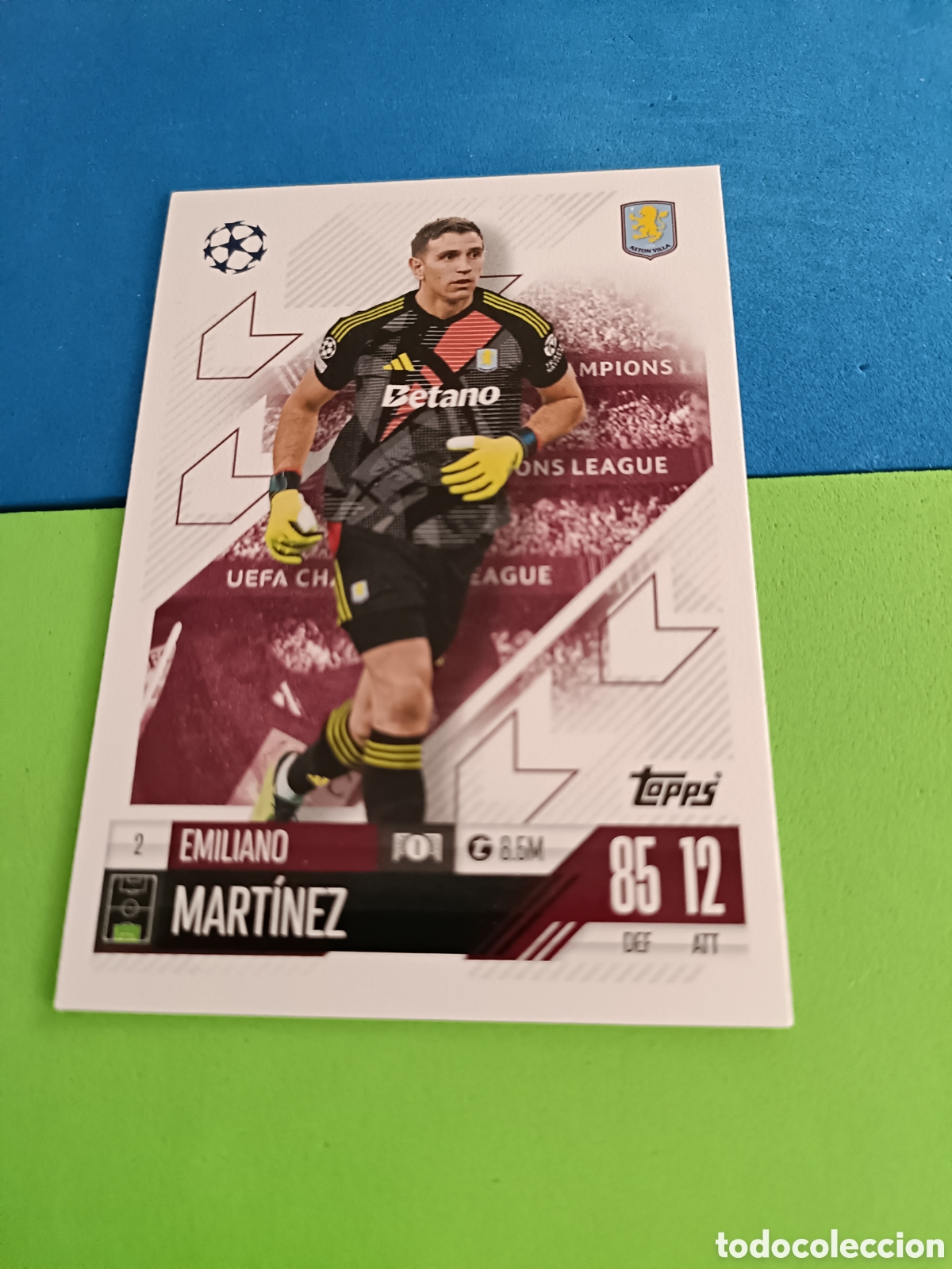 Cromos de F&uacute;tbol: Match Attax Topps 2024 2025 24 25 - 2 Emiliano Dibu Mart&iacute;nez