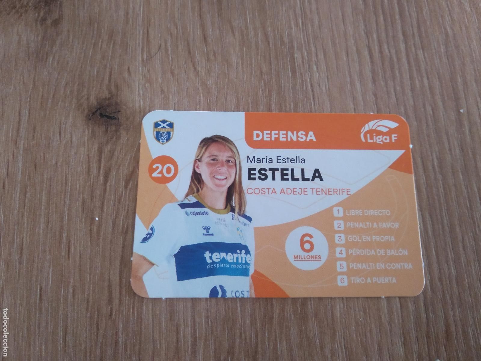 Cromos de F&uacute;tbol: MARIA ESTELLA TENERIFE CROMO FUTBOL FEMENINO 24-25 JUEGO DE LA LIGA F 2024-2025