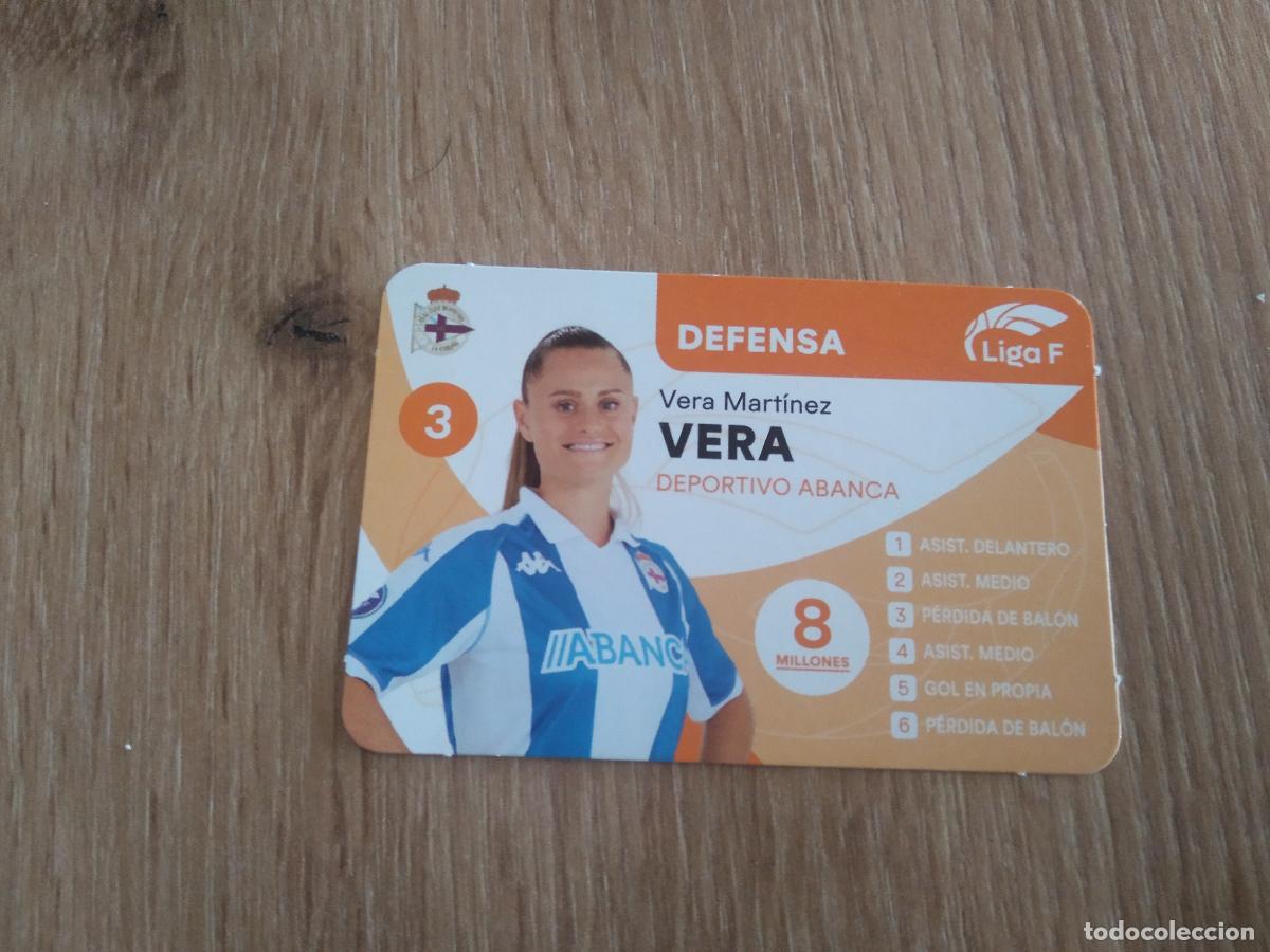 Cartes &agrave; collectionner de Football: VERA MARTINEZ DEPORTIVO CORU&Ntilde;A CROMO FUTBOL FEMENINO 24-25 JUEGO DE LA LIGA F 2024-2025